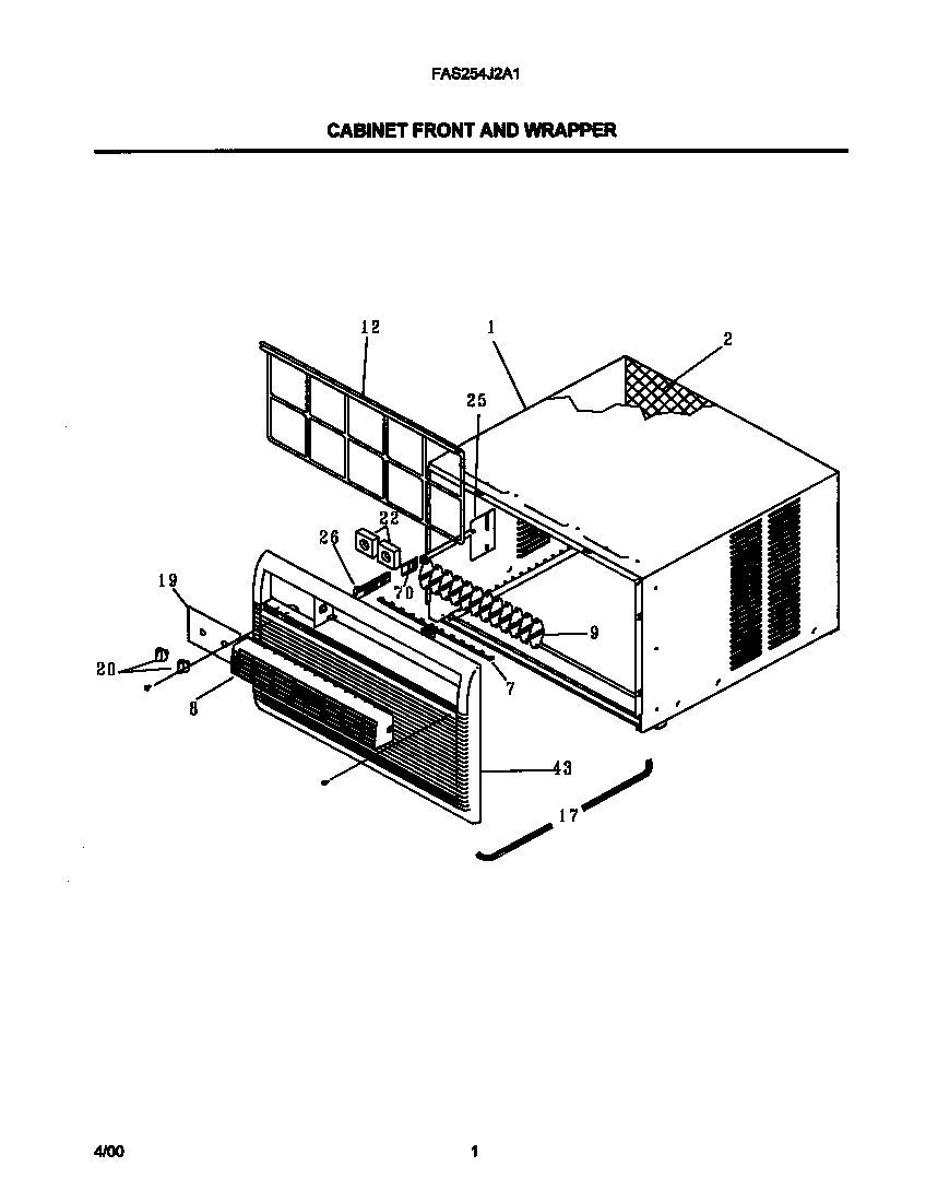 02 - CABINET FRONT AND WRAPPER