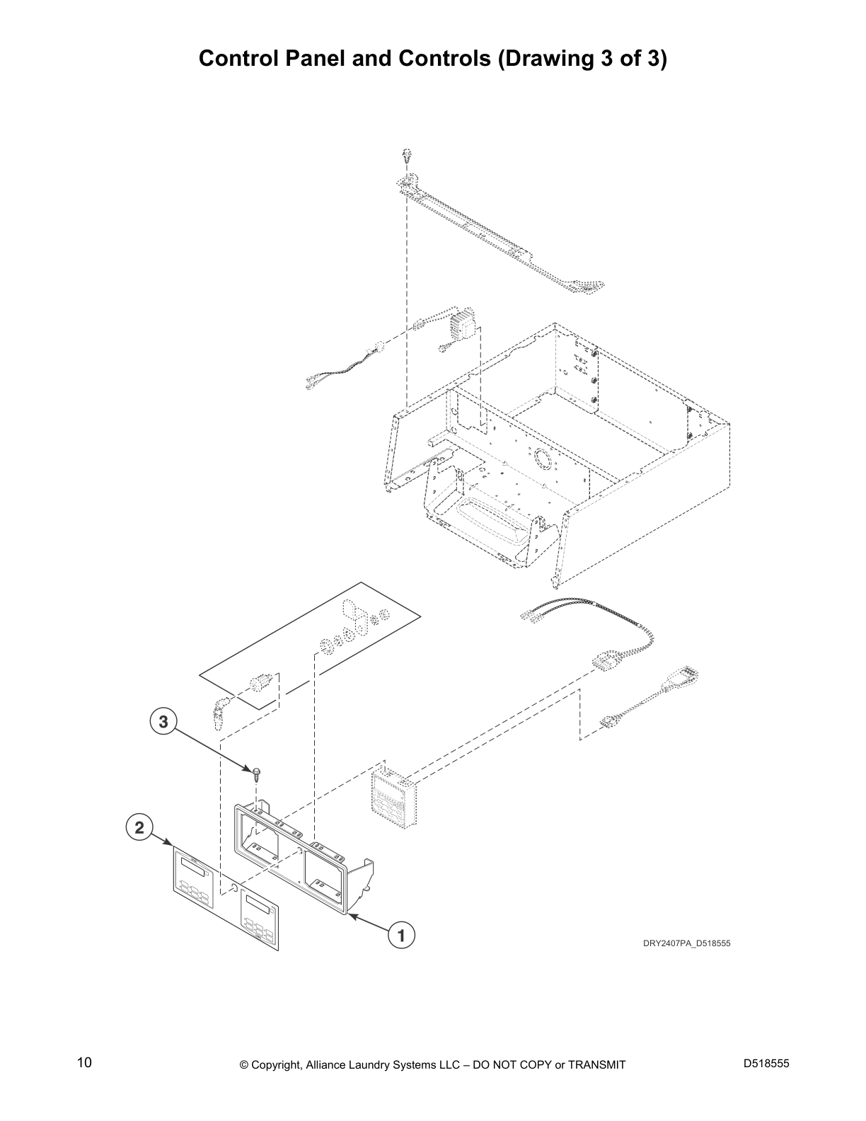 Control Panel and Controls (Drawing 3 of 3)