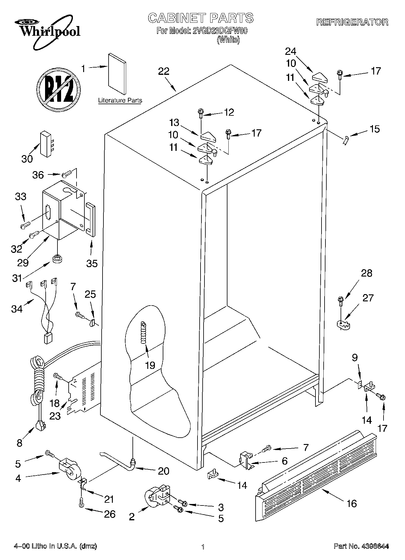 01 - CABINET, LITERATURE
