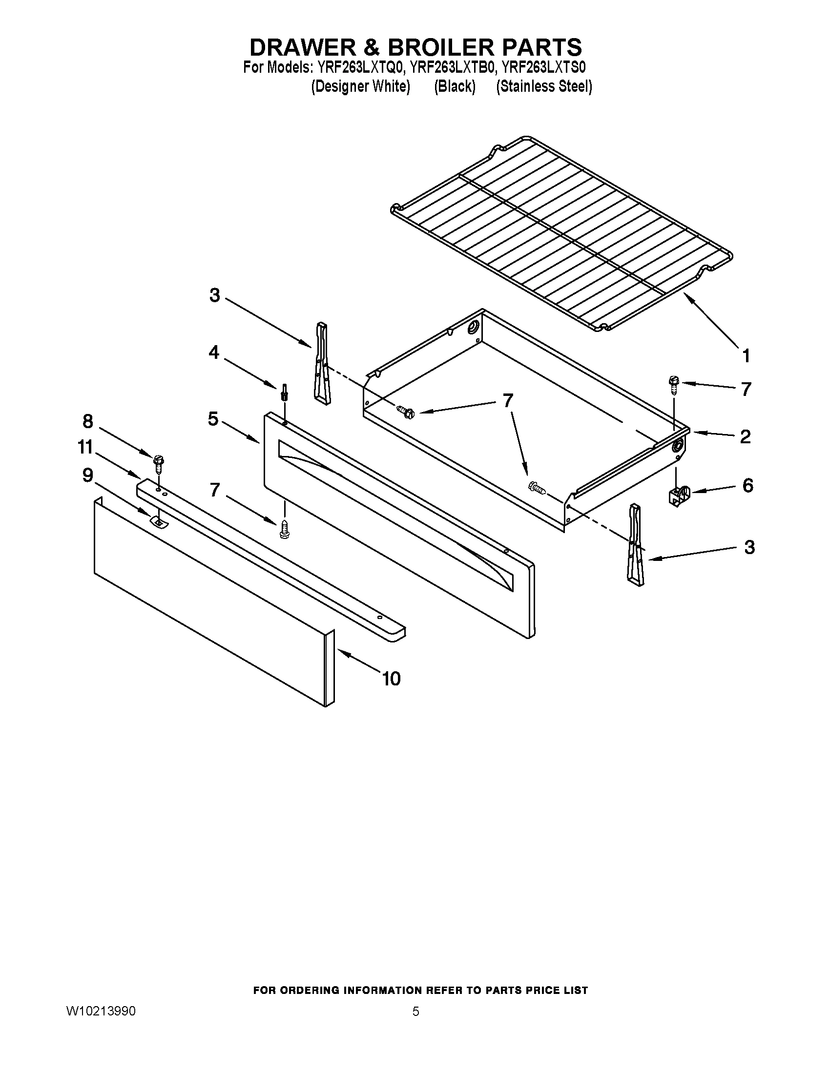 04 - DRAWER & BROILER PARTS