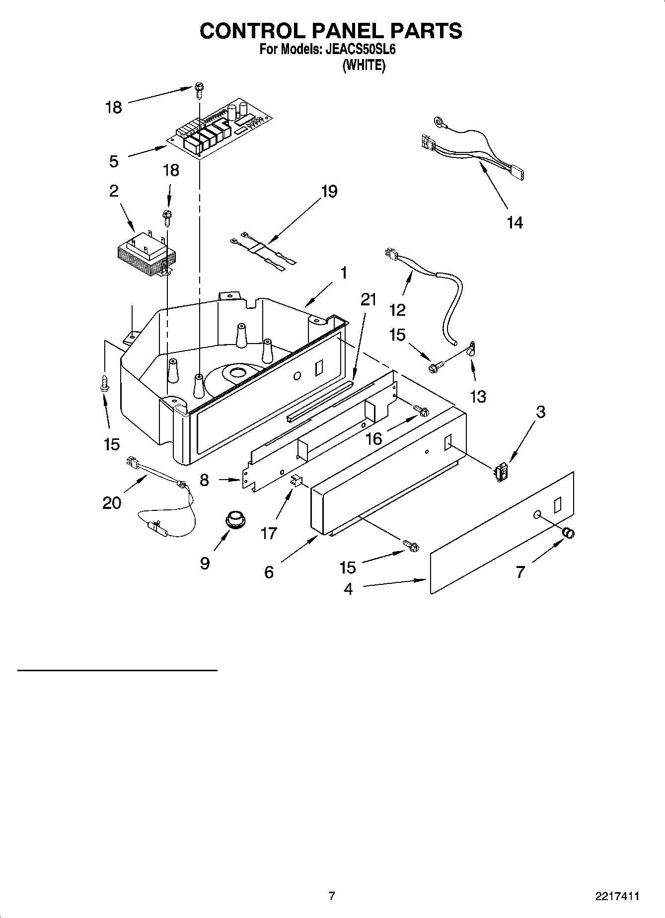 04 - CONTROL PANEL PARTS