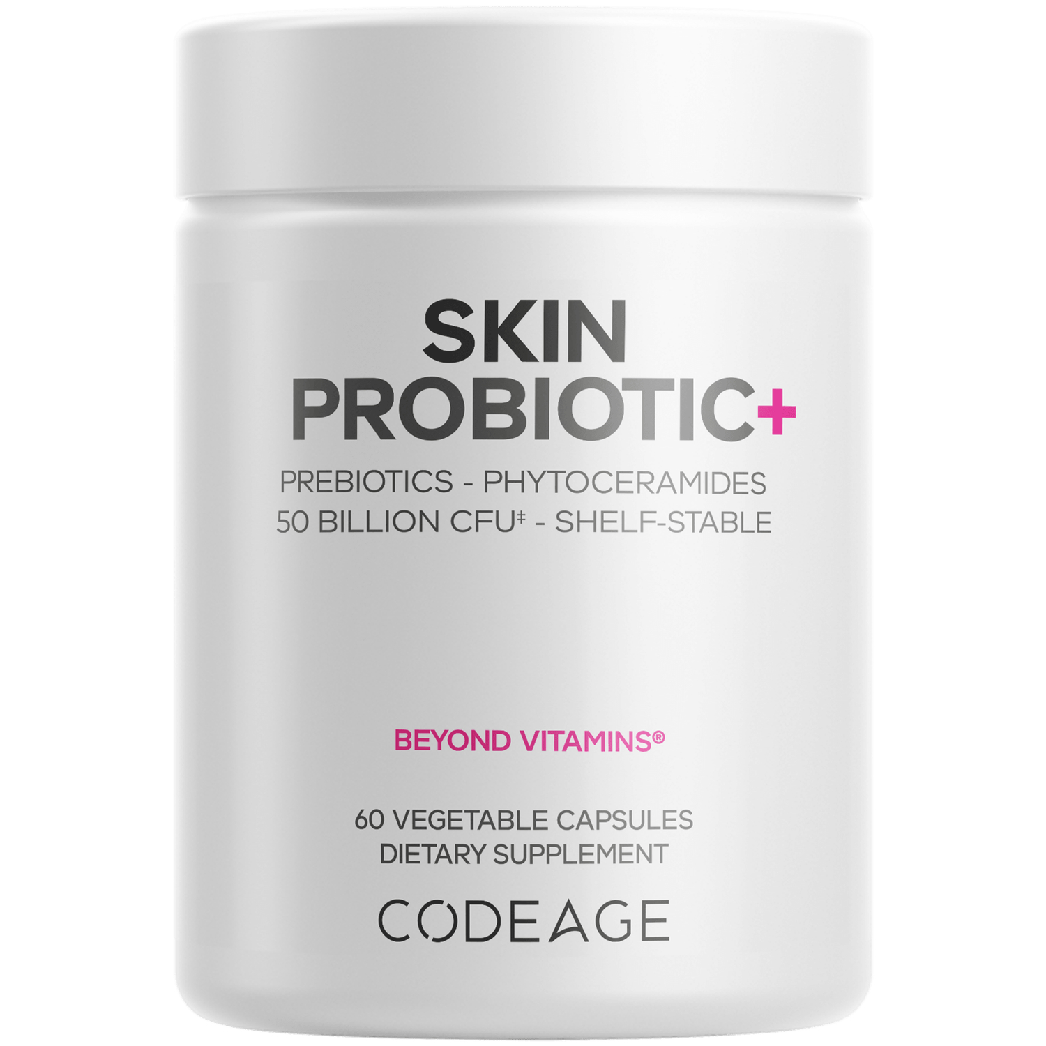 Codeage Skin Probiotic+ Supplement Vitamin | 60 Veg Caps