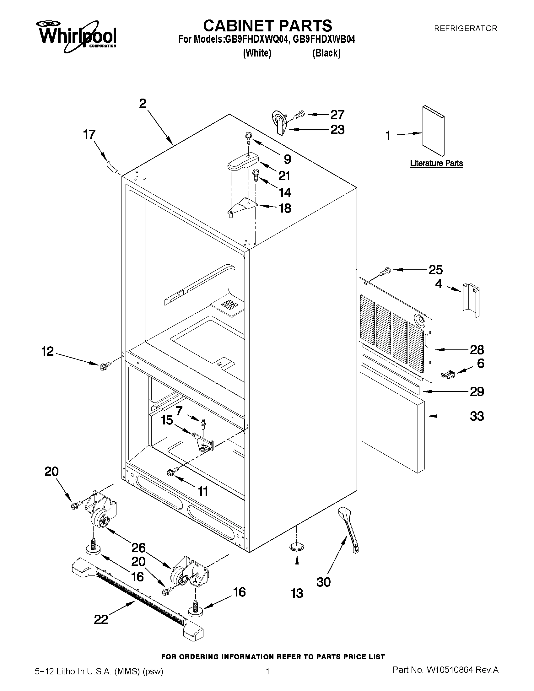 01 - CABINET PARTS