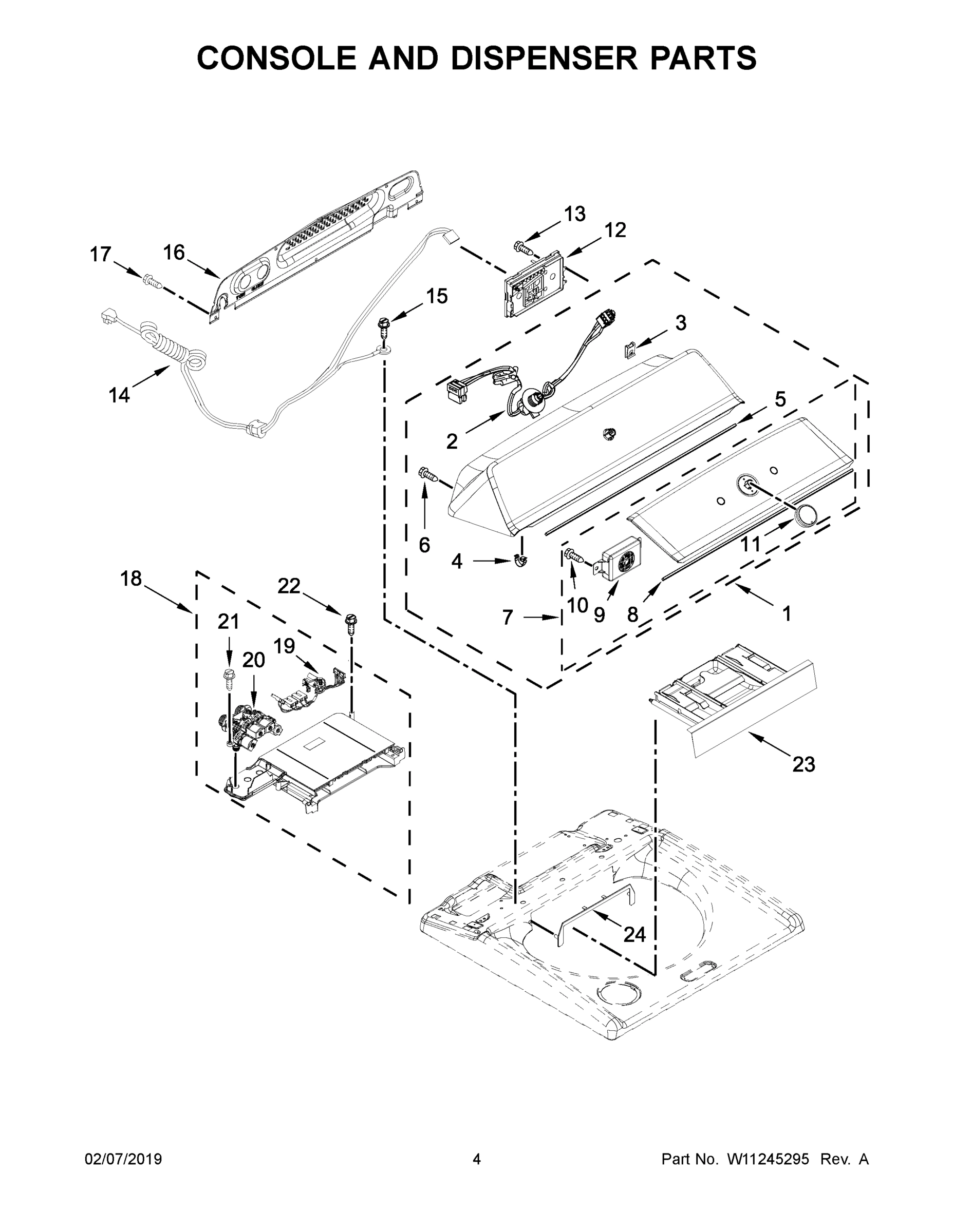 03 - CONSOLE AND DISPENSER PARTS
