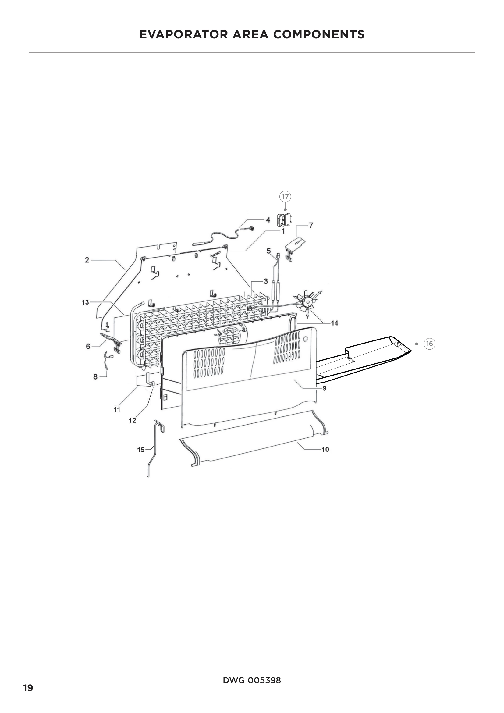 EVAPORATOR AREA COMPONENTS