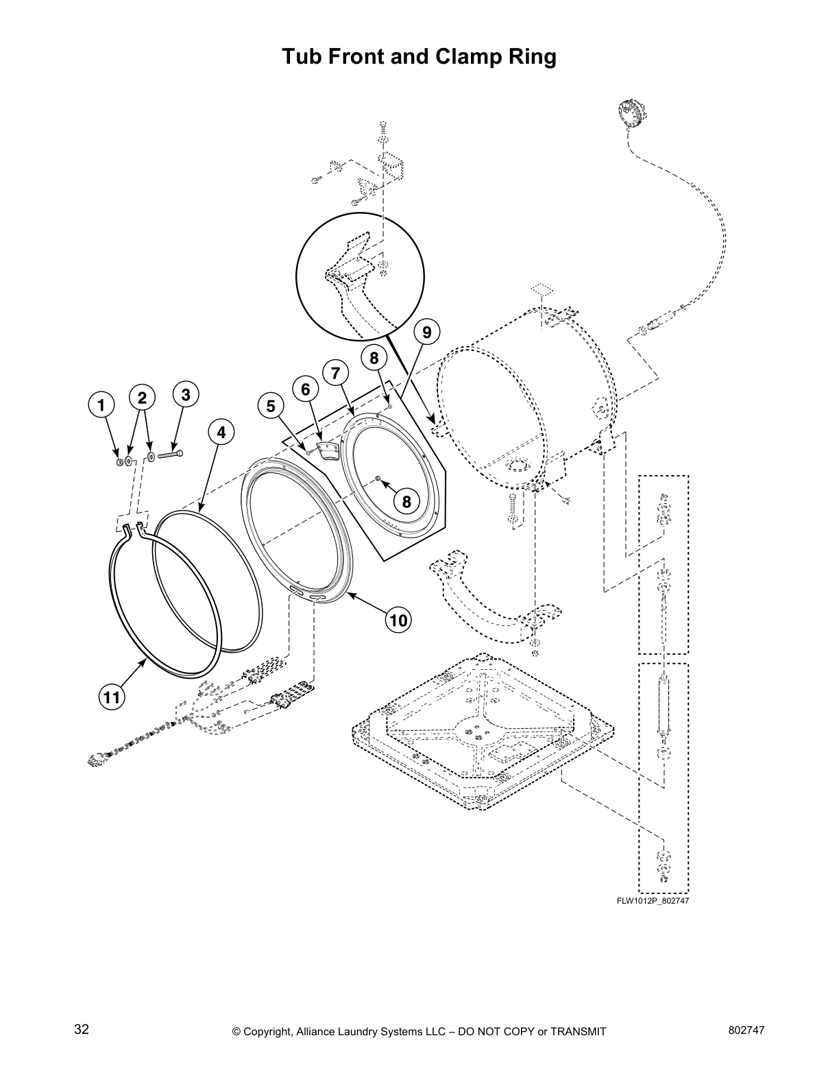Tub Front and Clamp Ring