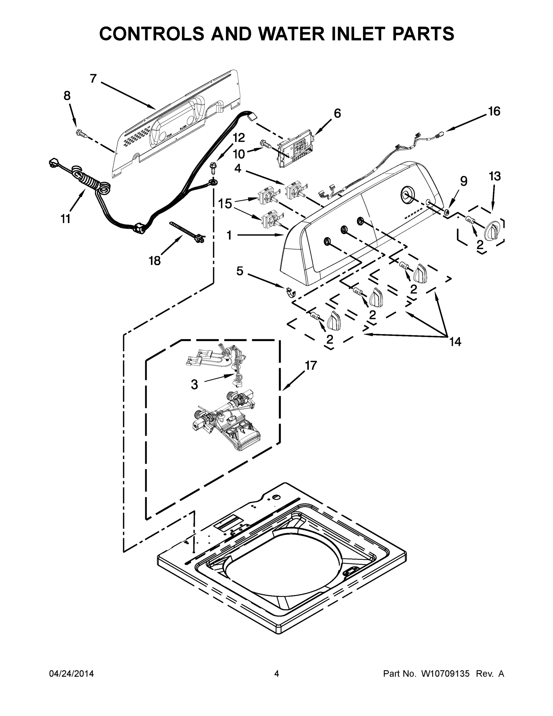 03 - CONTROLS AND WATER INLET PARTS
