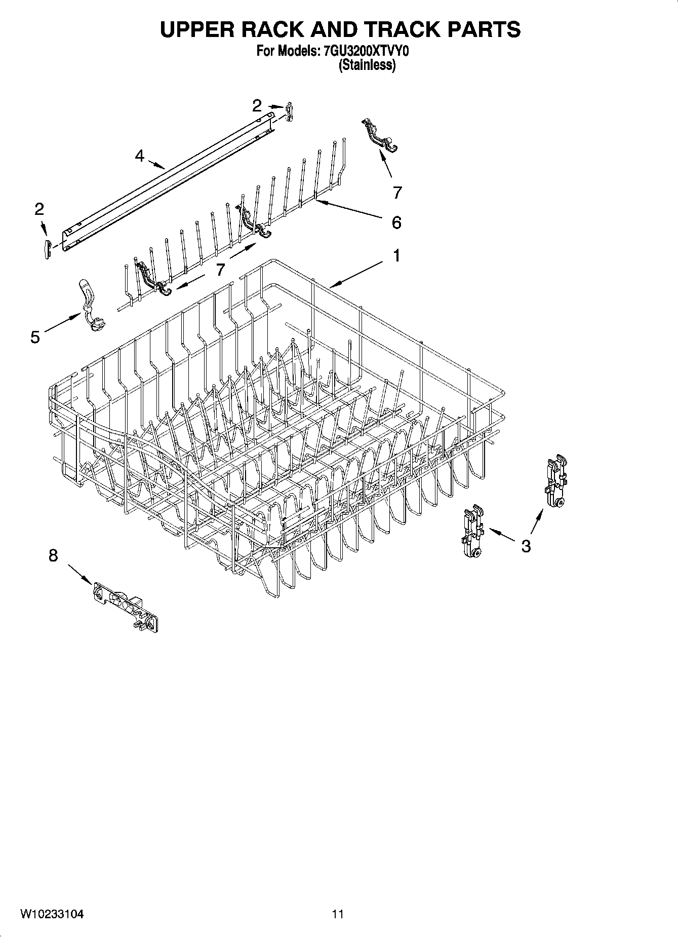 09 - UPPER RACK AND TRACK PARTS
