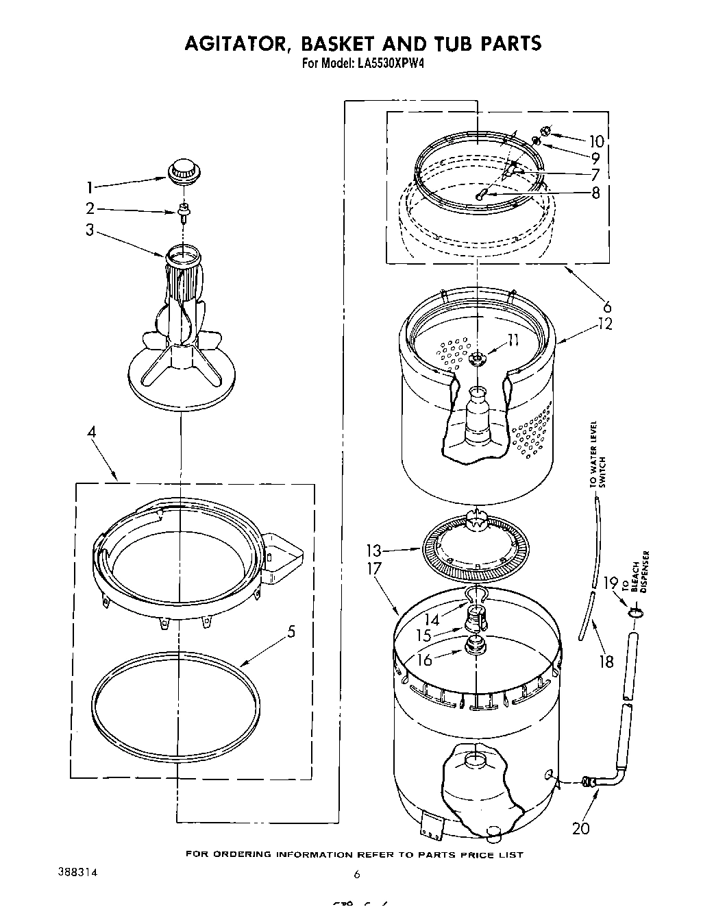04 - AGITATOR, BASKET AND TUB