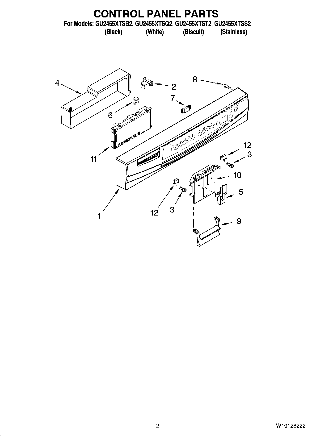 02 - CONTROL PANEL PARTS
