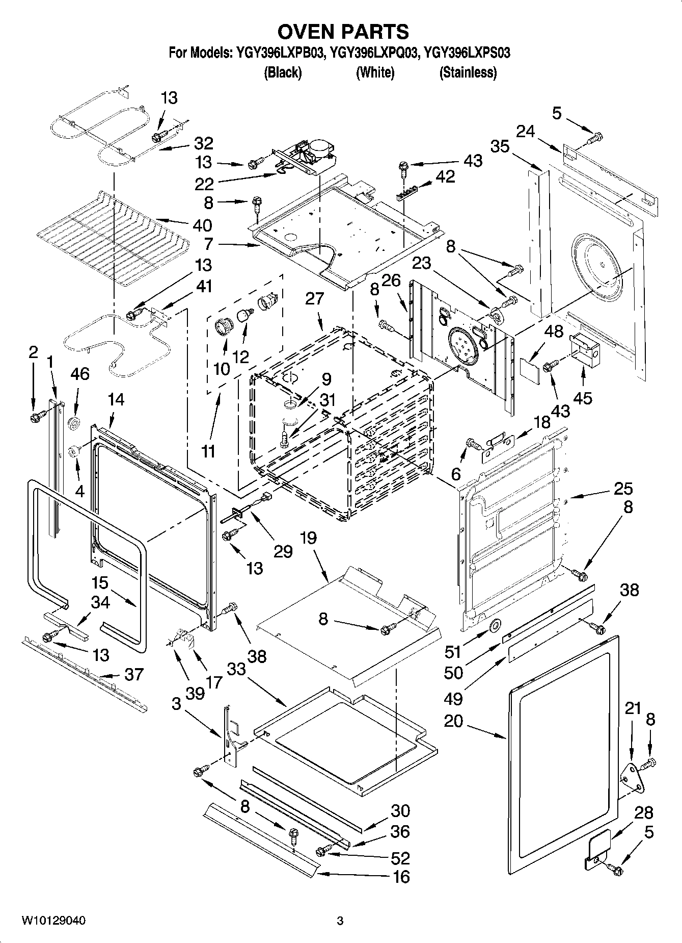 03 - OVEN PARTS