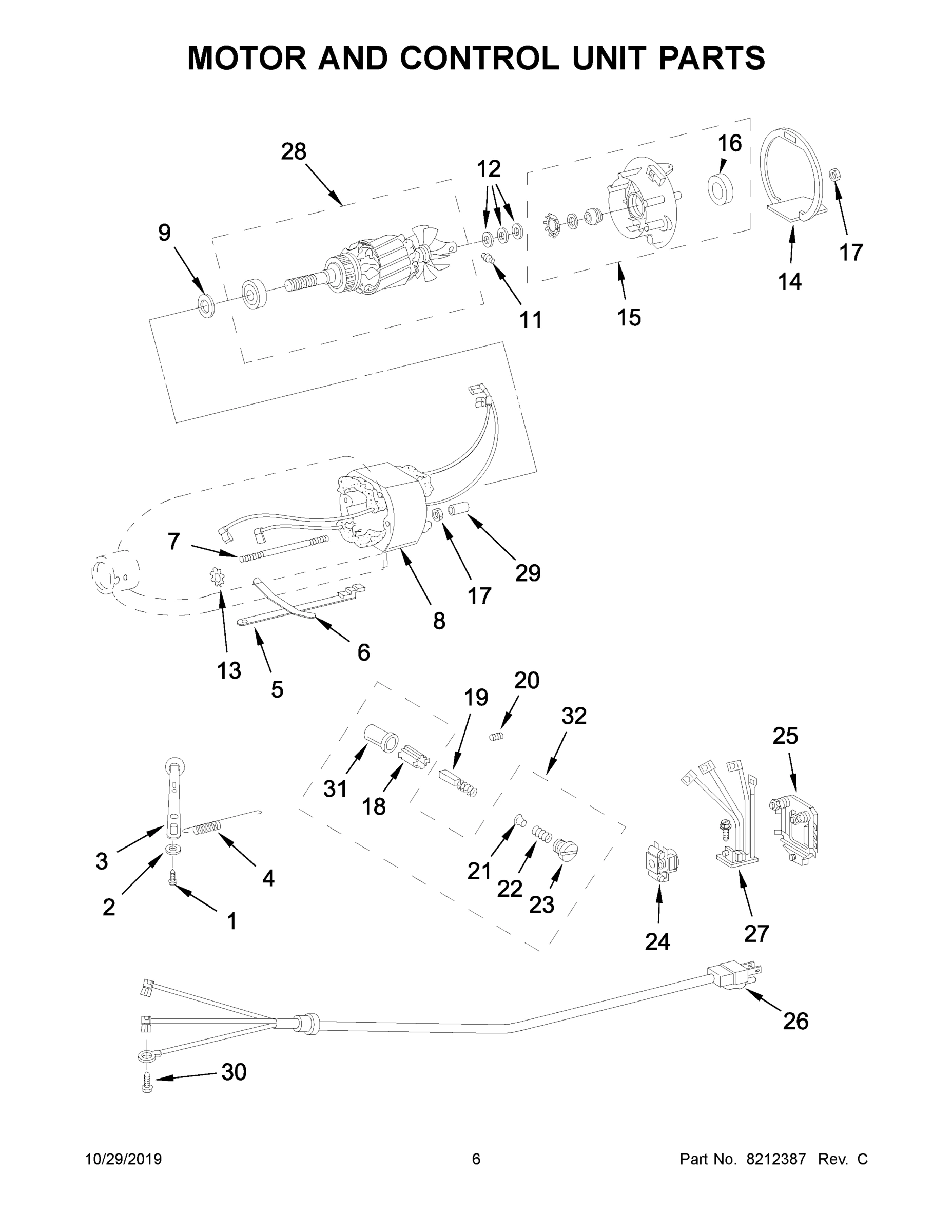 04 - MOTOR AND CONTROL UNIT PARTS