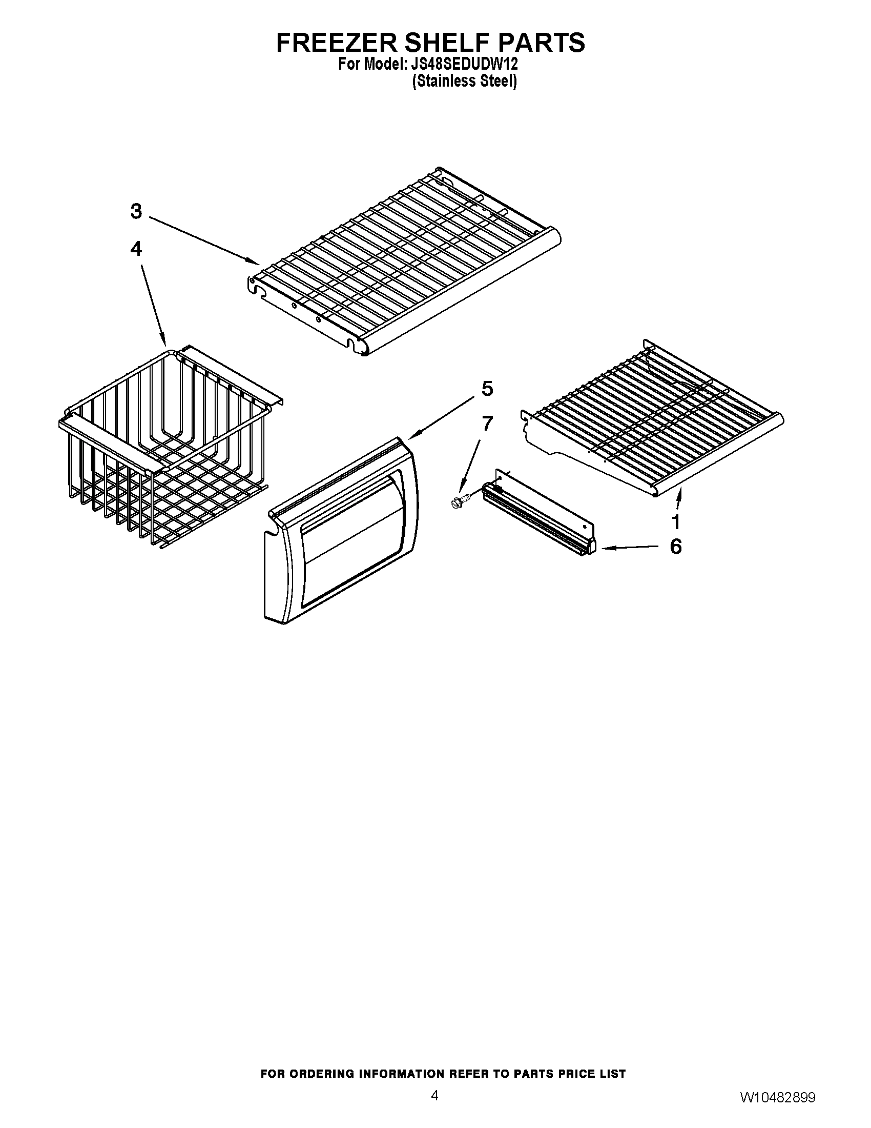 03 - FREEZER SHELF PARTS