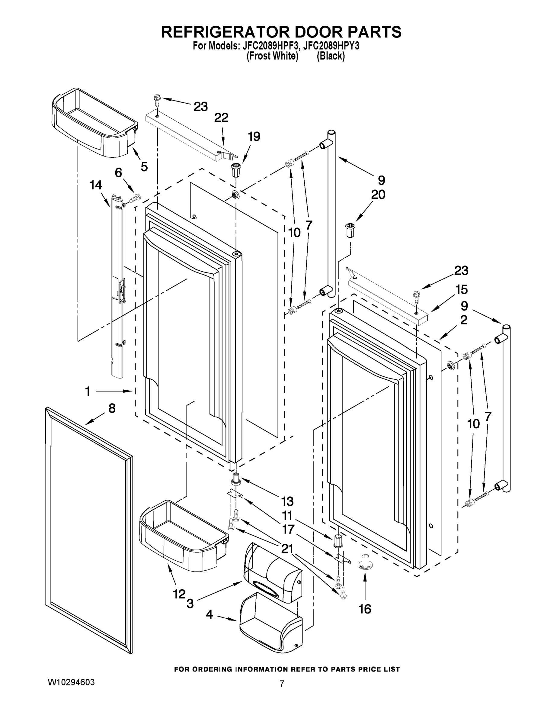 04 - REFRIGERATOR DOOR PARTS