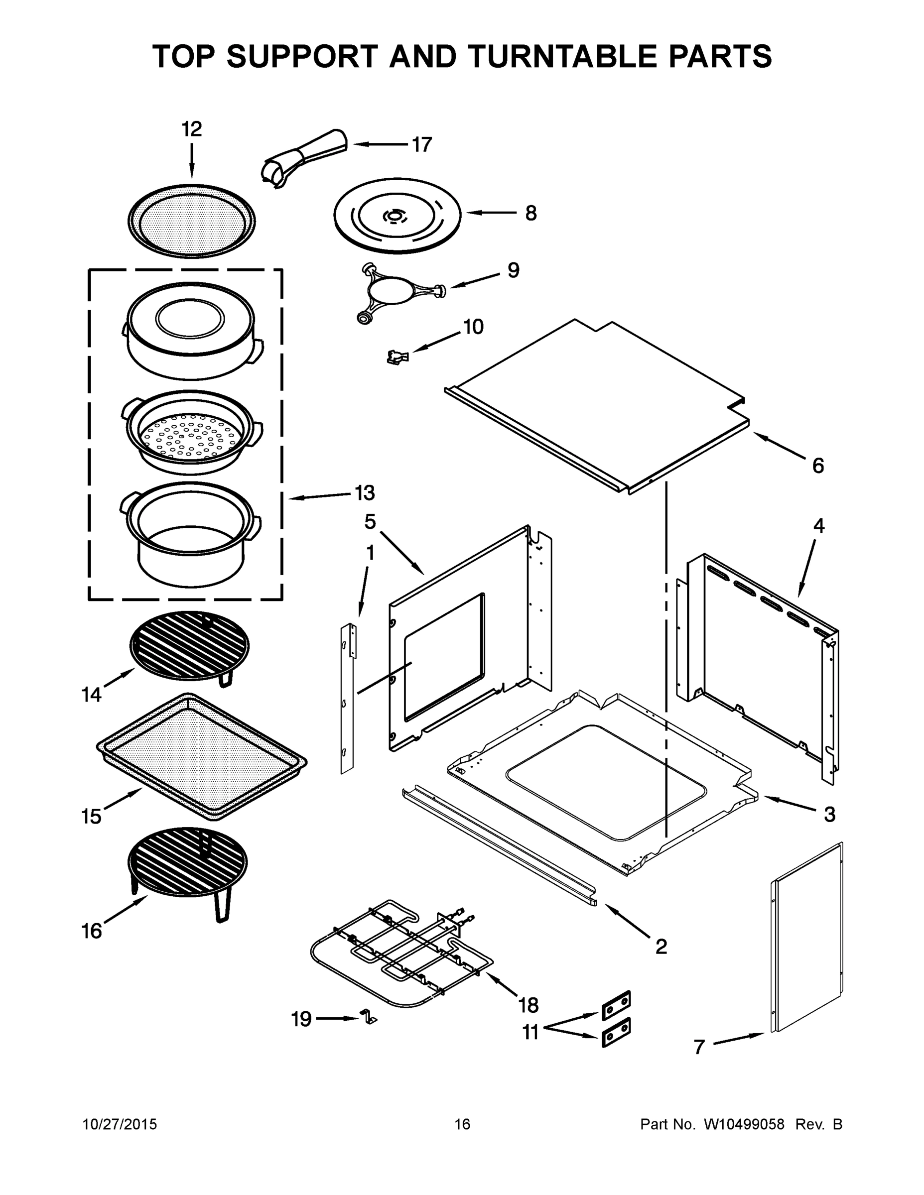 09 - TOP SUPPORT AND TURNTABLE PARTS