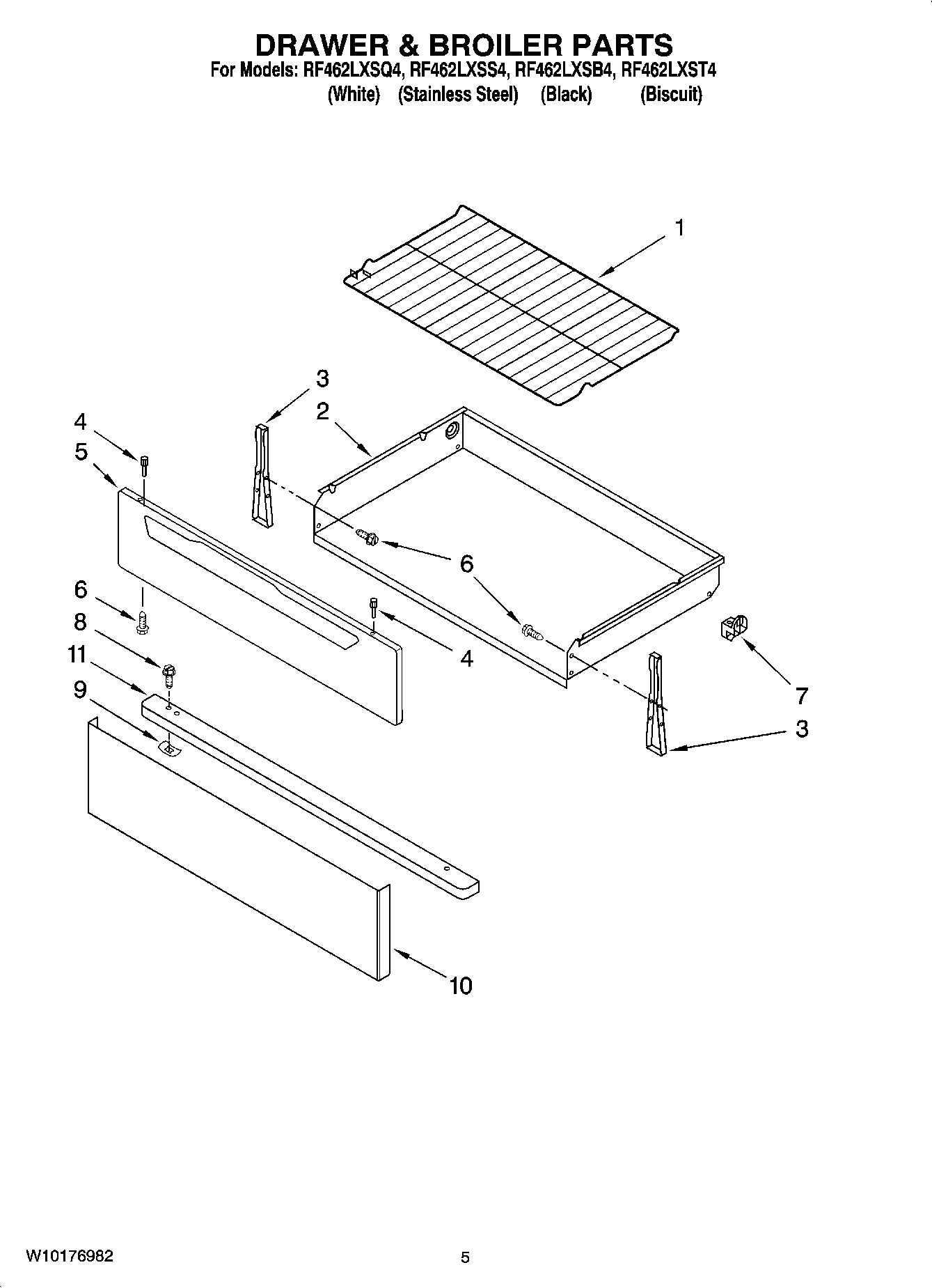04 - DRAWER & BROILER PARTS