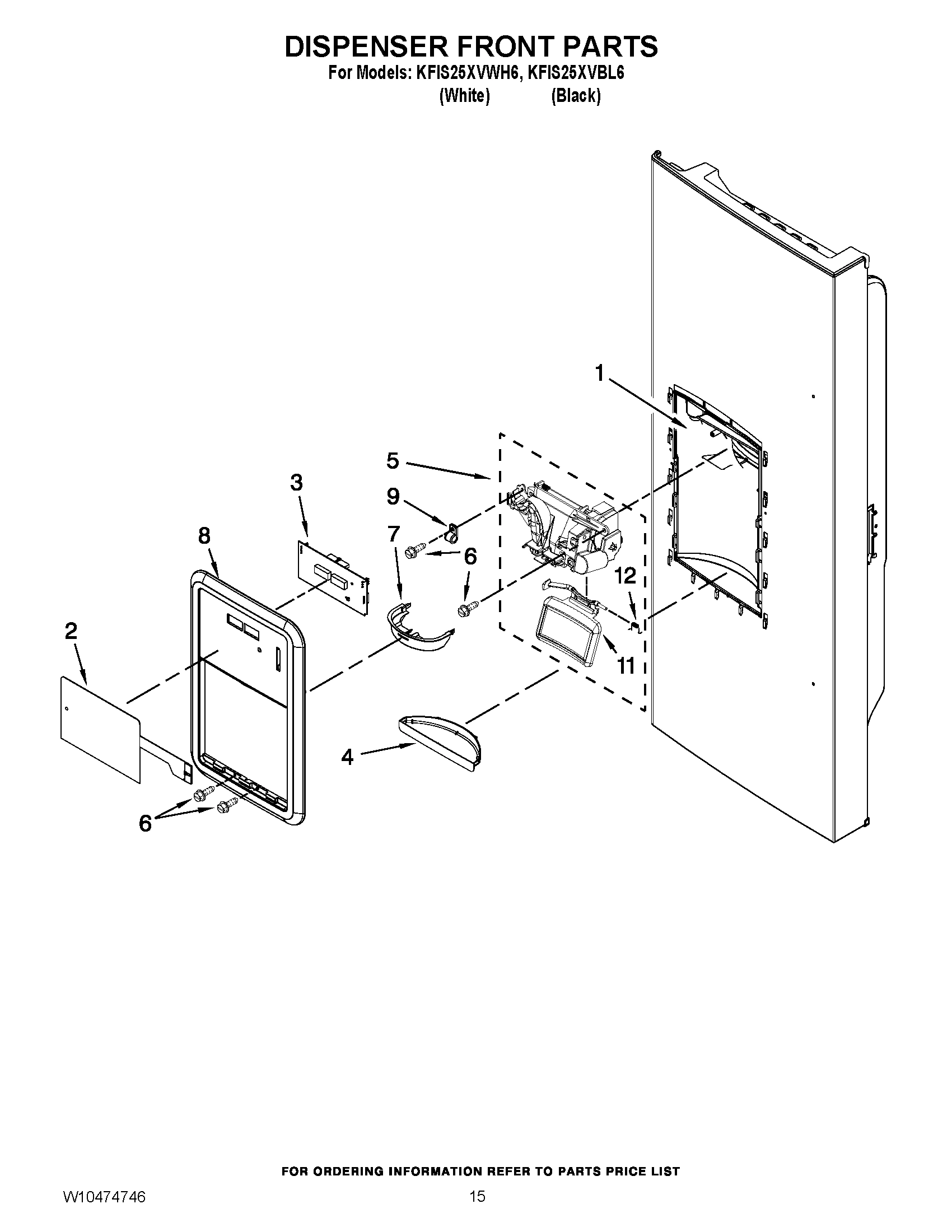 08 - DISPENSER FRONT PARTS
