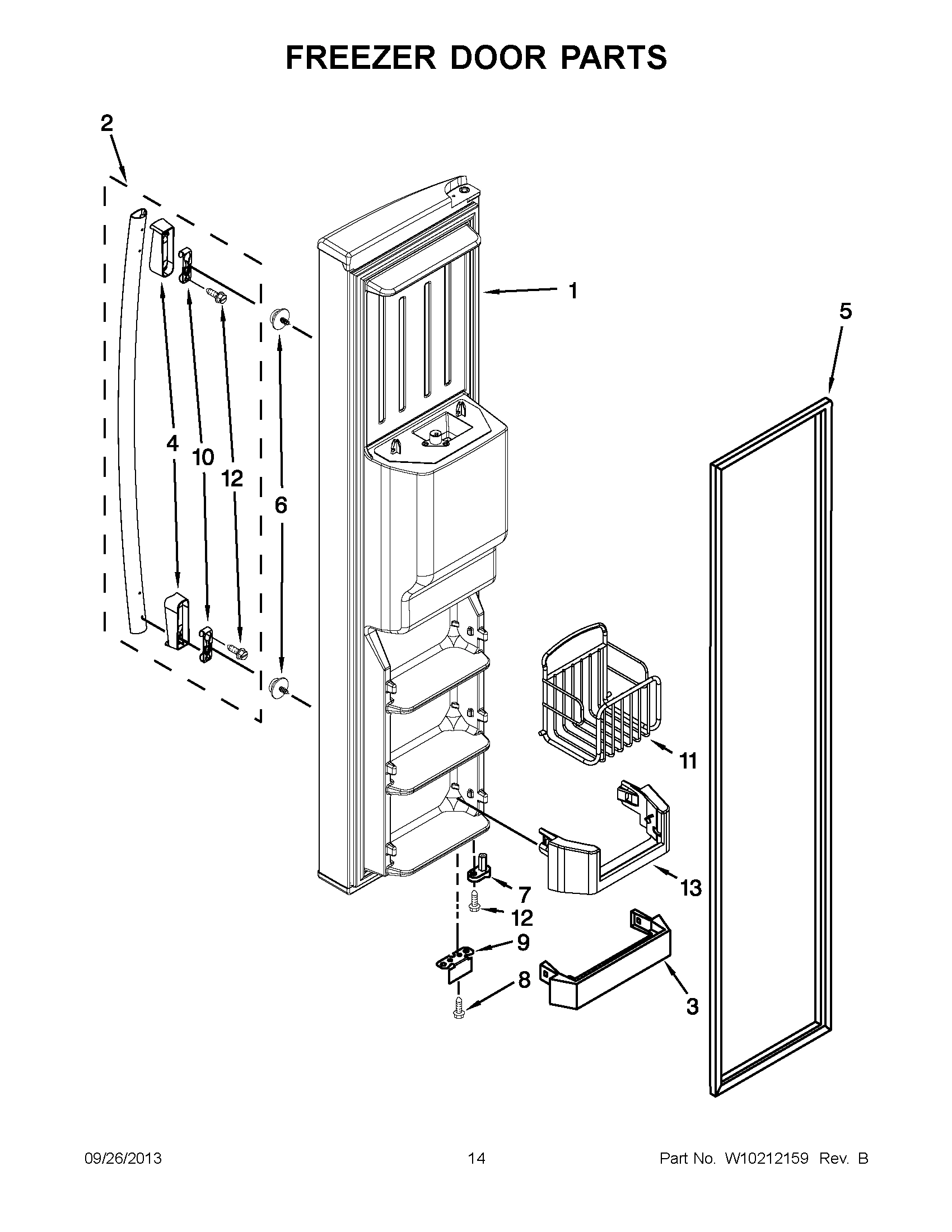 08 - FREEZER DOOR PARTS