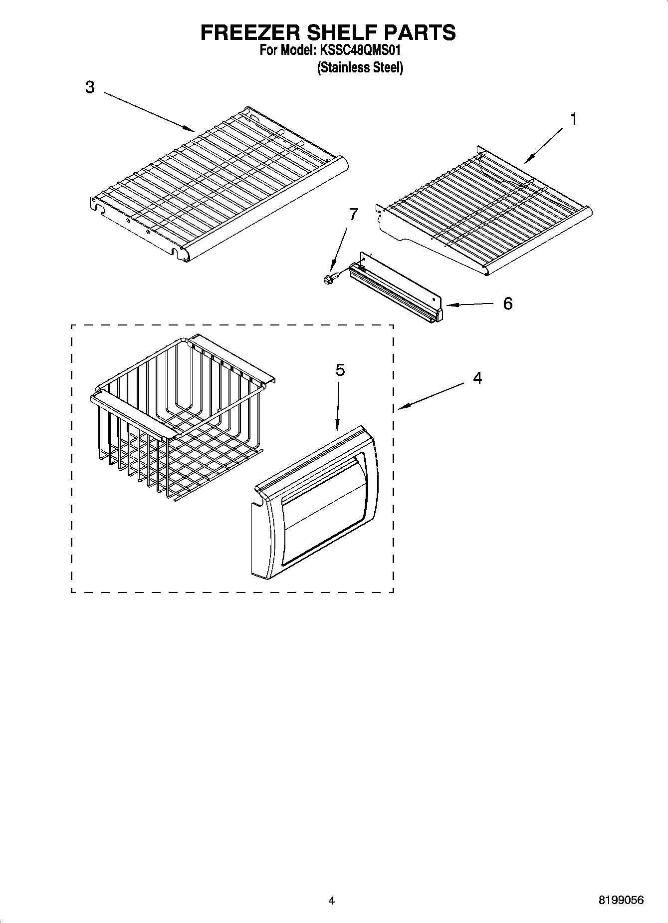 03 - FREEZER SHELF PARTS