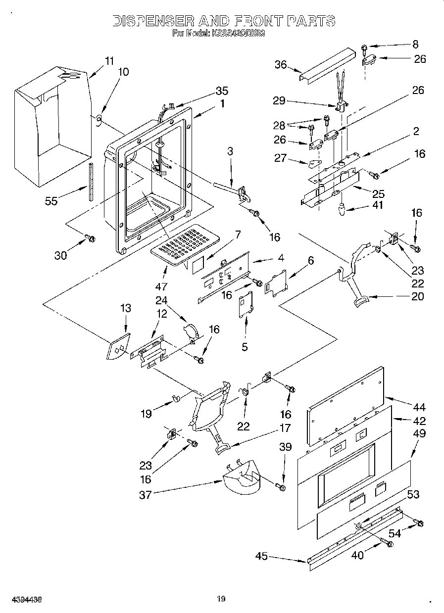 13 - DISPENSER AND FRONT