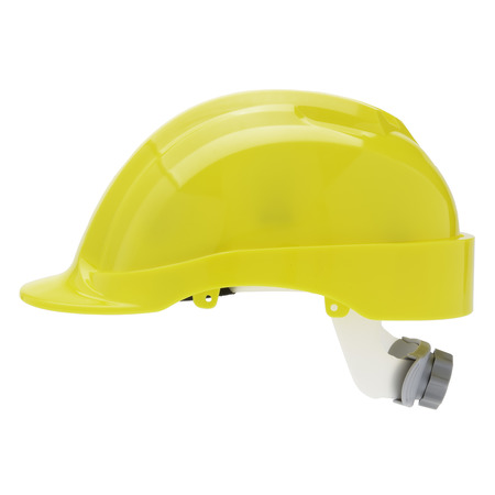 Fully Adjustable White Full-Brim Safety Helmet for Construction - NSI  Industries