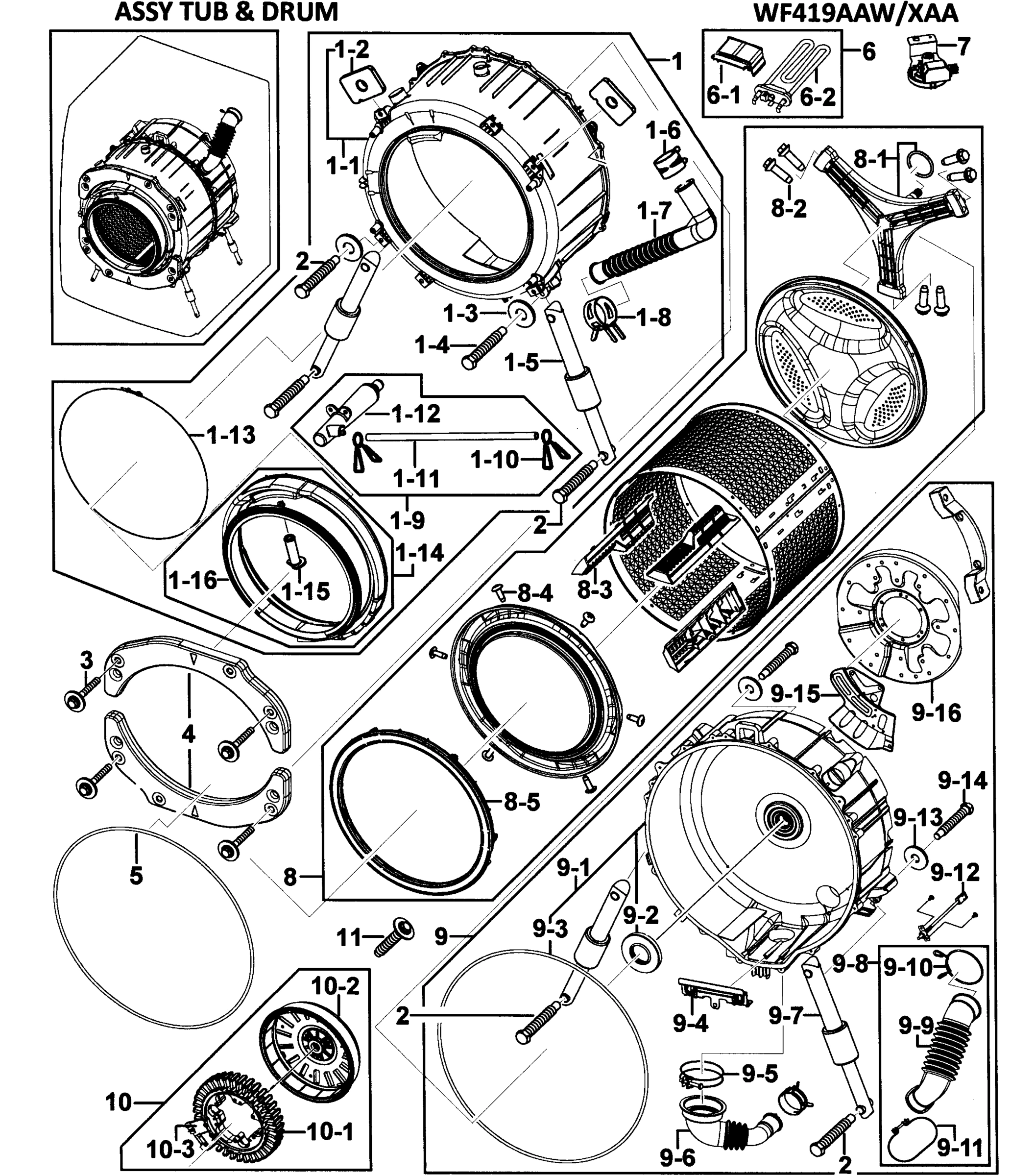 Tub/Drum Assembly
