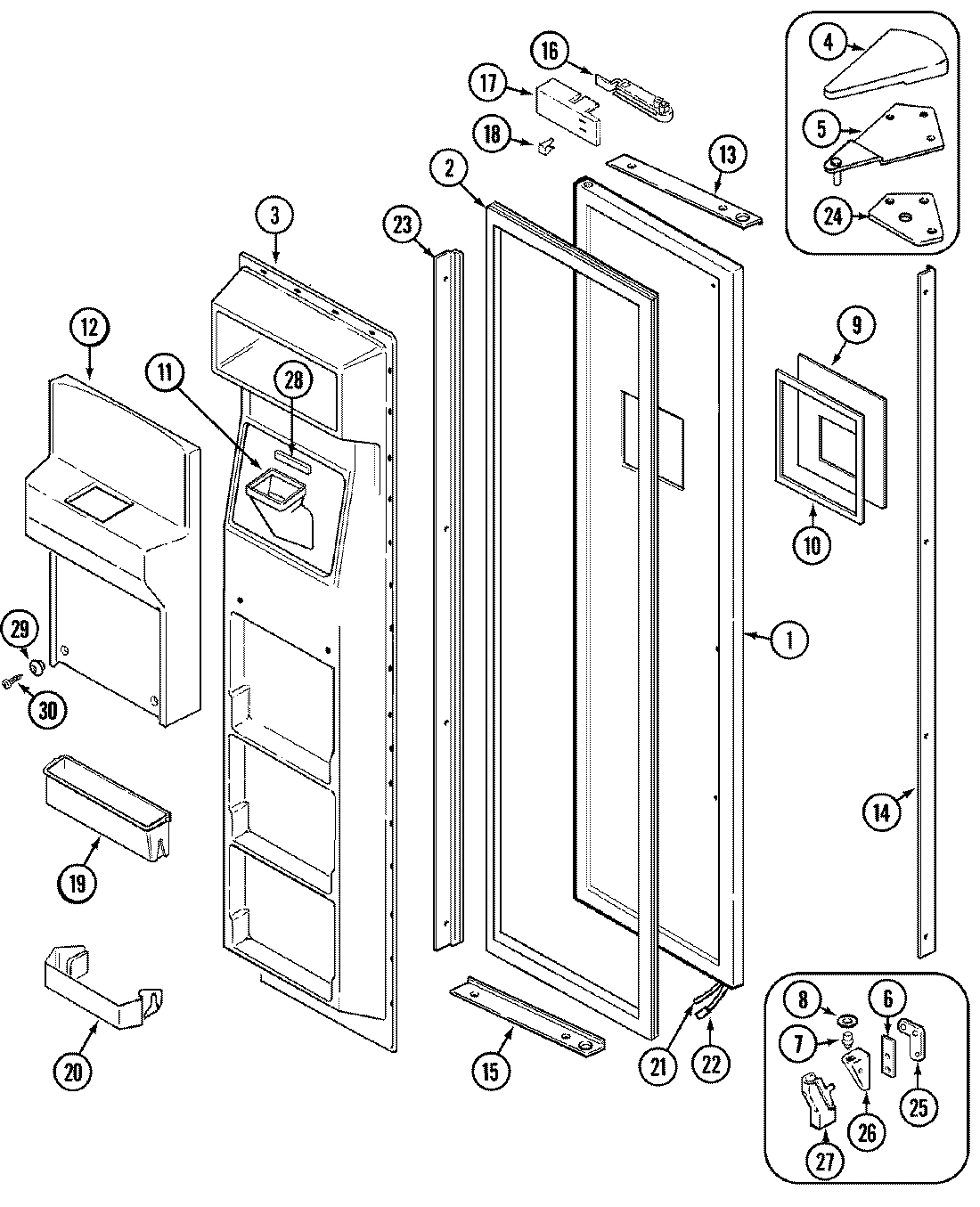 02 - FREEZER DOOR