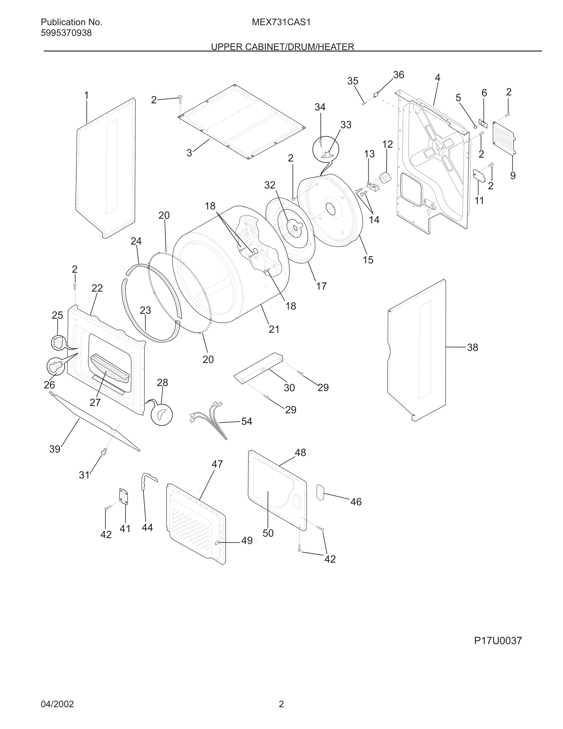 03 - UPPER CABINET/DRUM/HEATER