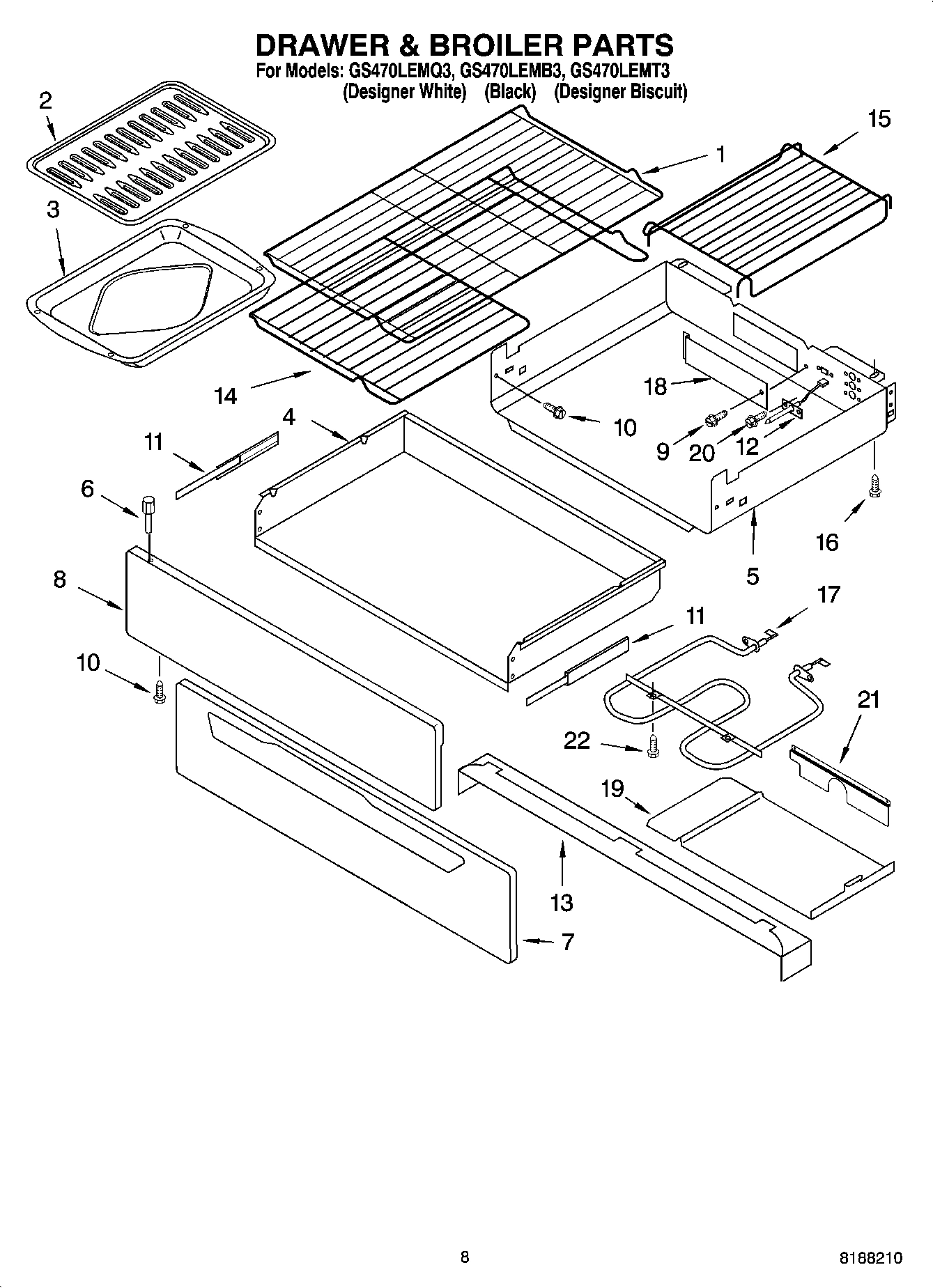 06 - DRAWER & BROILER PARTS, OPTIONAL PARTS