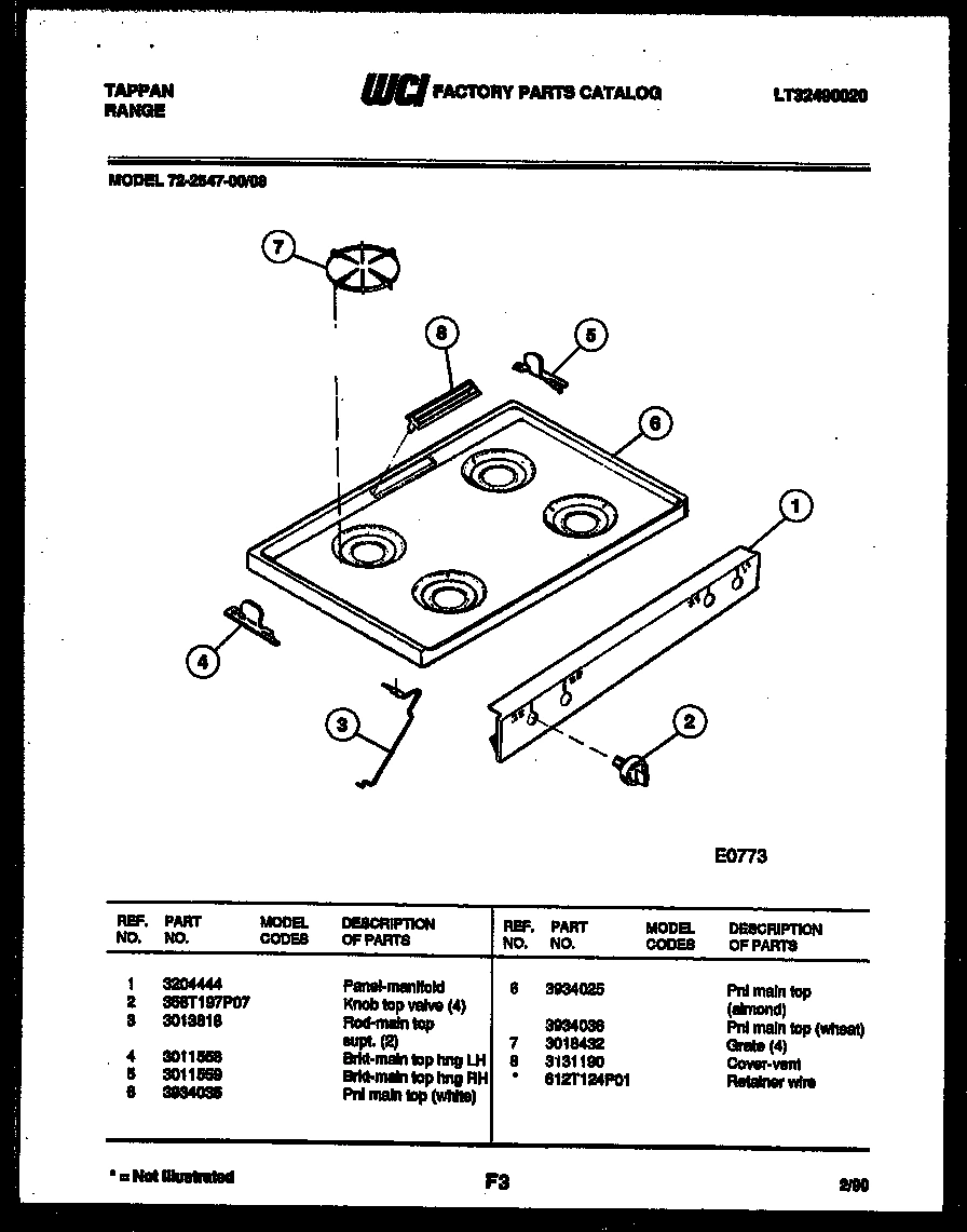 03 - COOKTOP PARTS