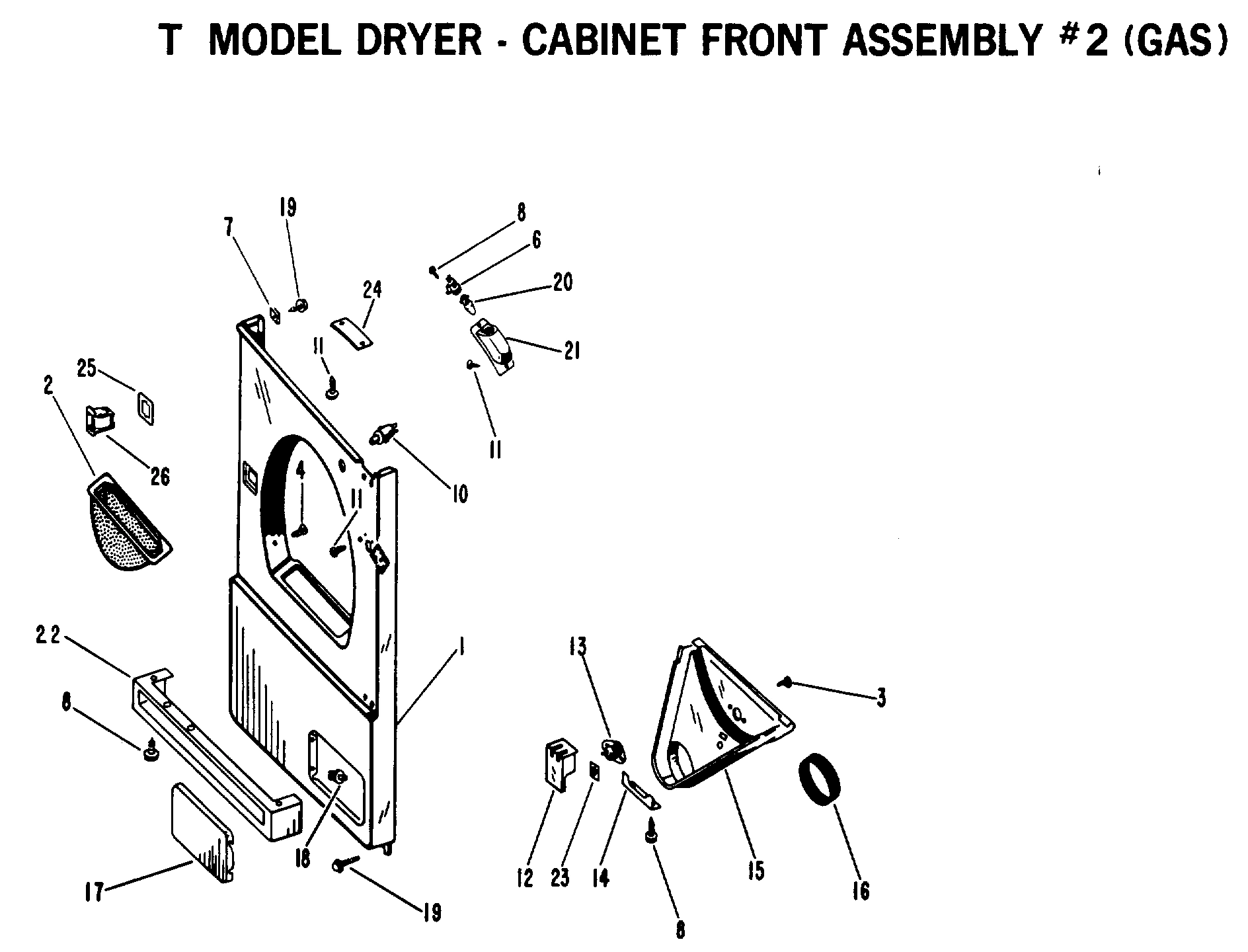 CABINET FRONT ASSEMBLY #2