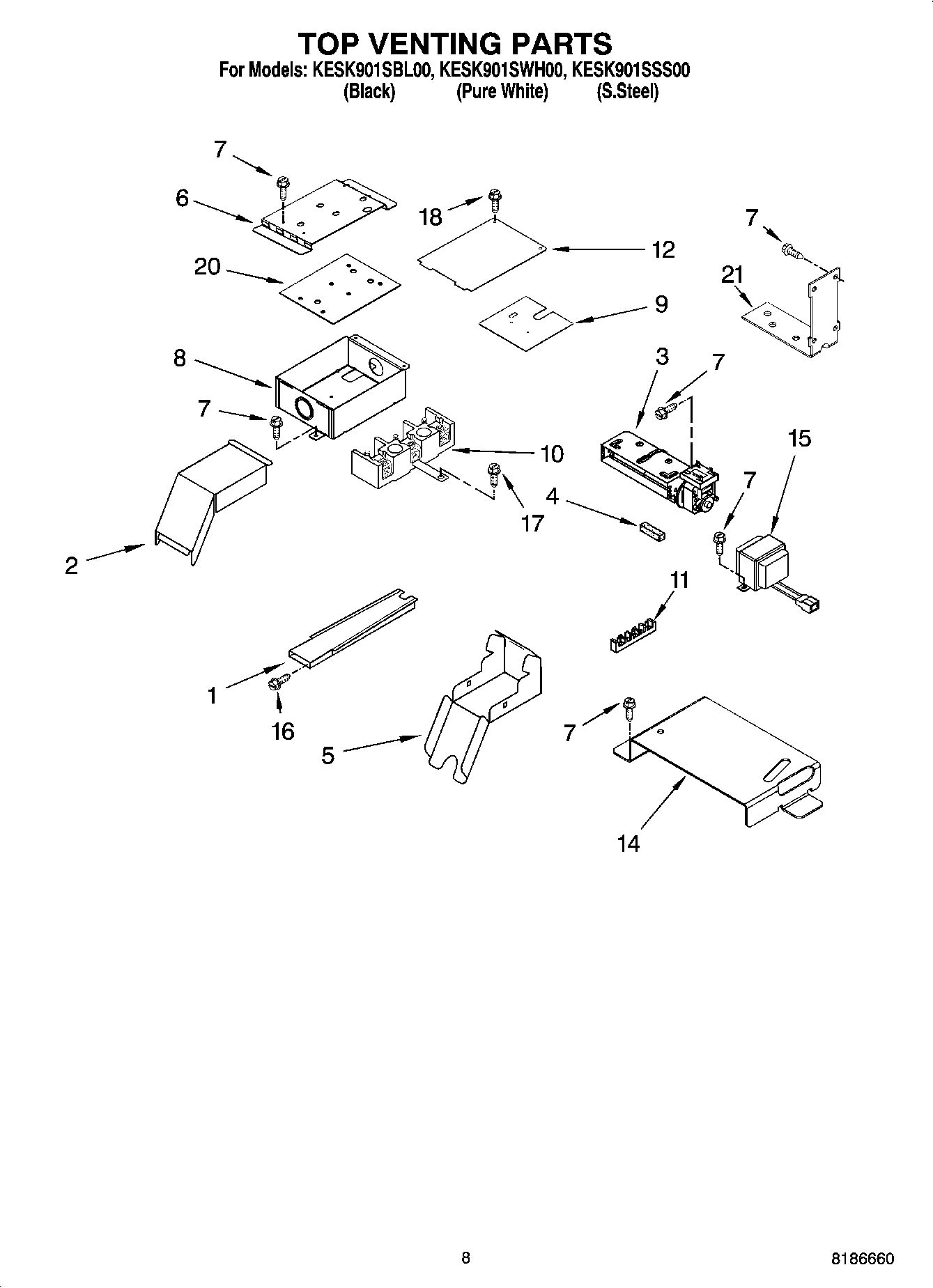 06 - TOP VENTING PARTS, OPTIONAL PARTS