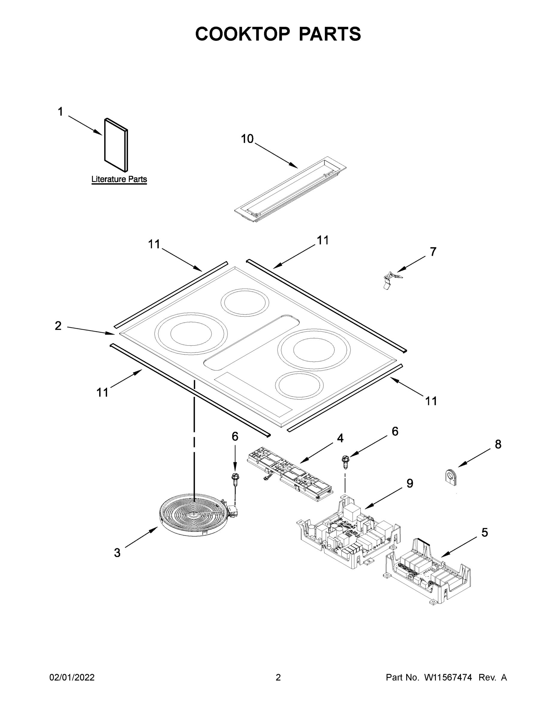 02 - COOKTOP PARTS
