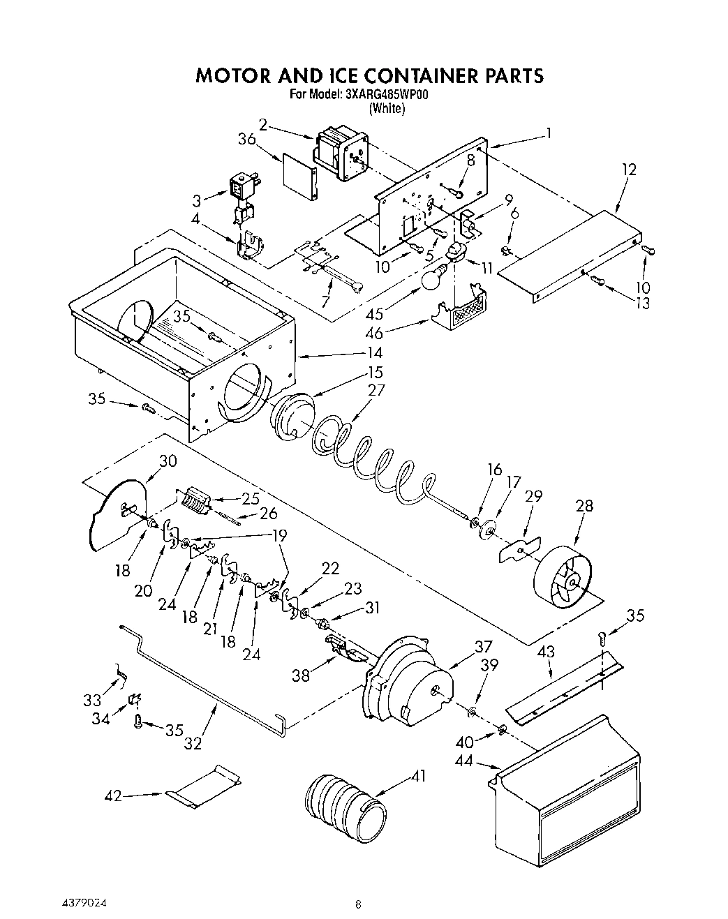 05 - MOTOR AND ICE CONTAINER