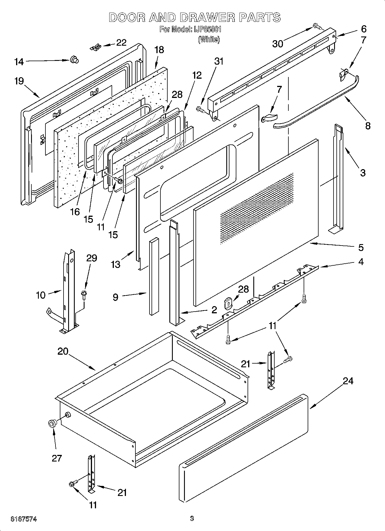 03 - DOOR AND DRAWER PARTS