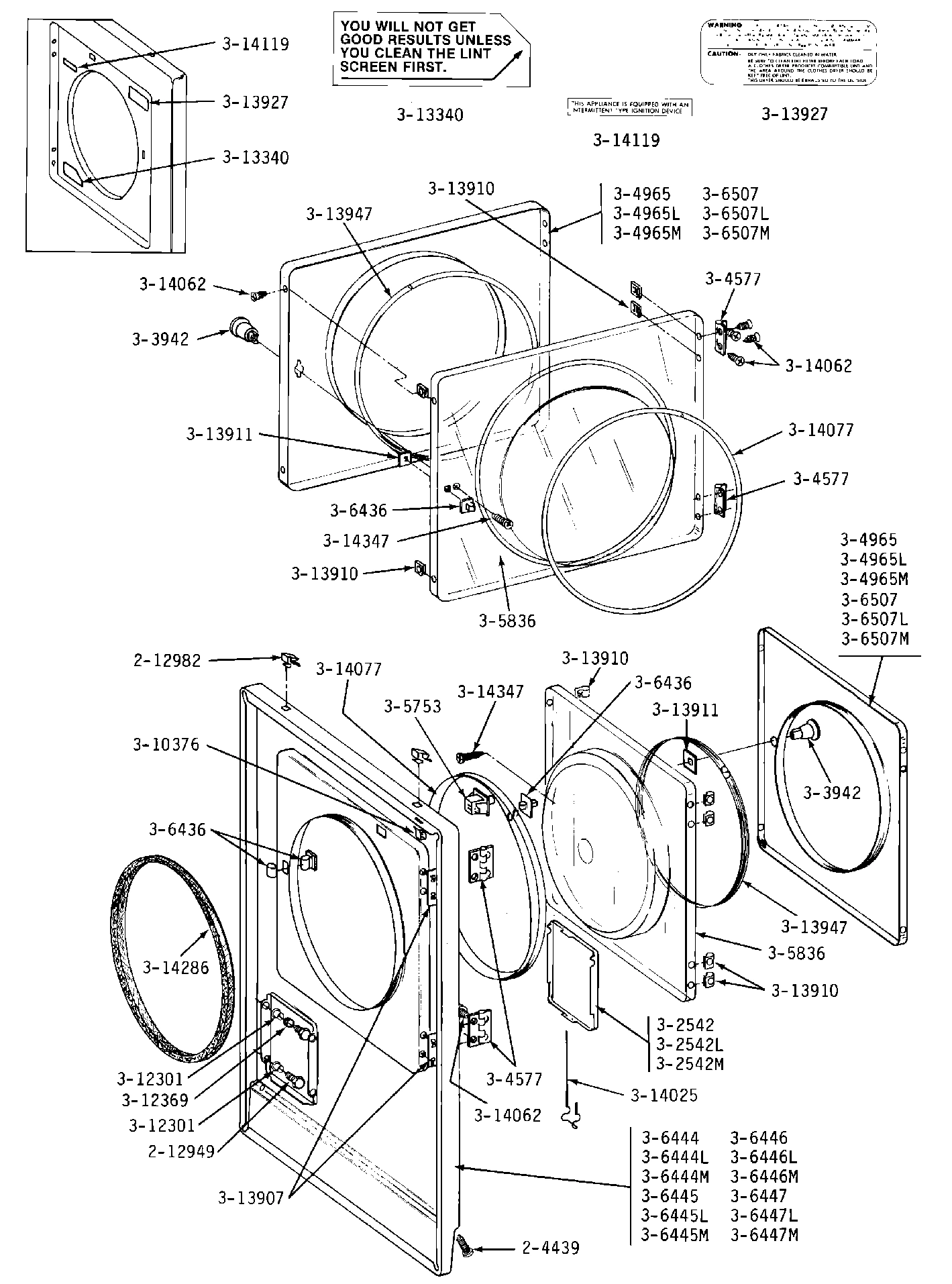 04 - FRONT PANEL & DOOR ASSEMBLY