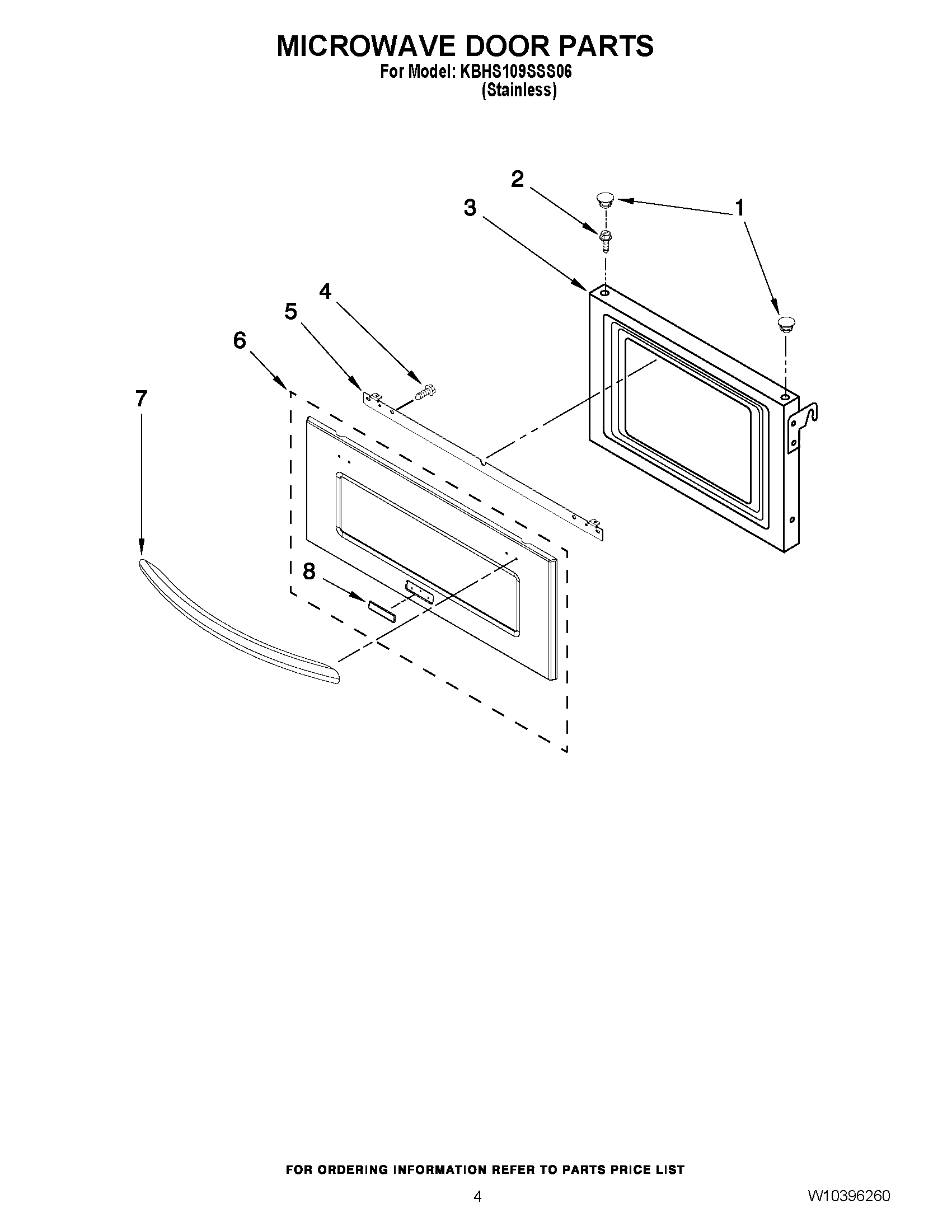 03 - MICROWAVE DOOR PARTS