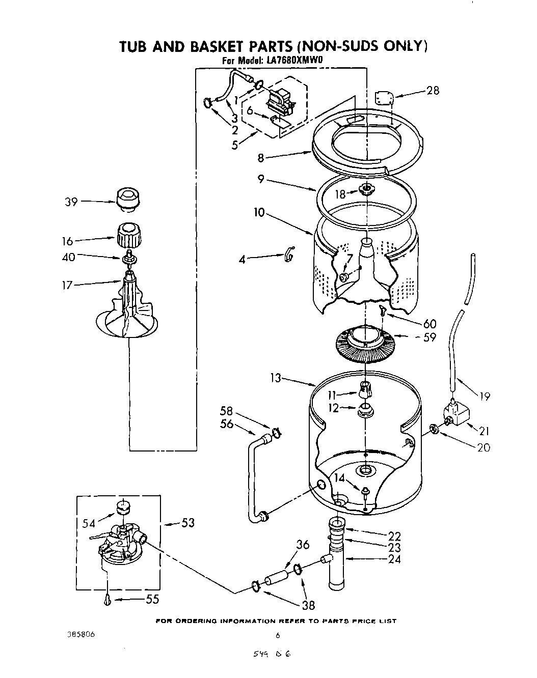 05 - TUB AND BASKET (NON-SUDS ONLY)