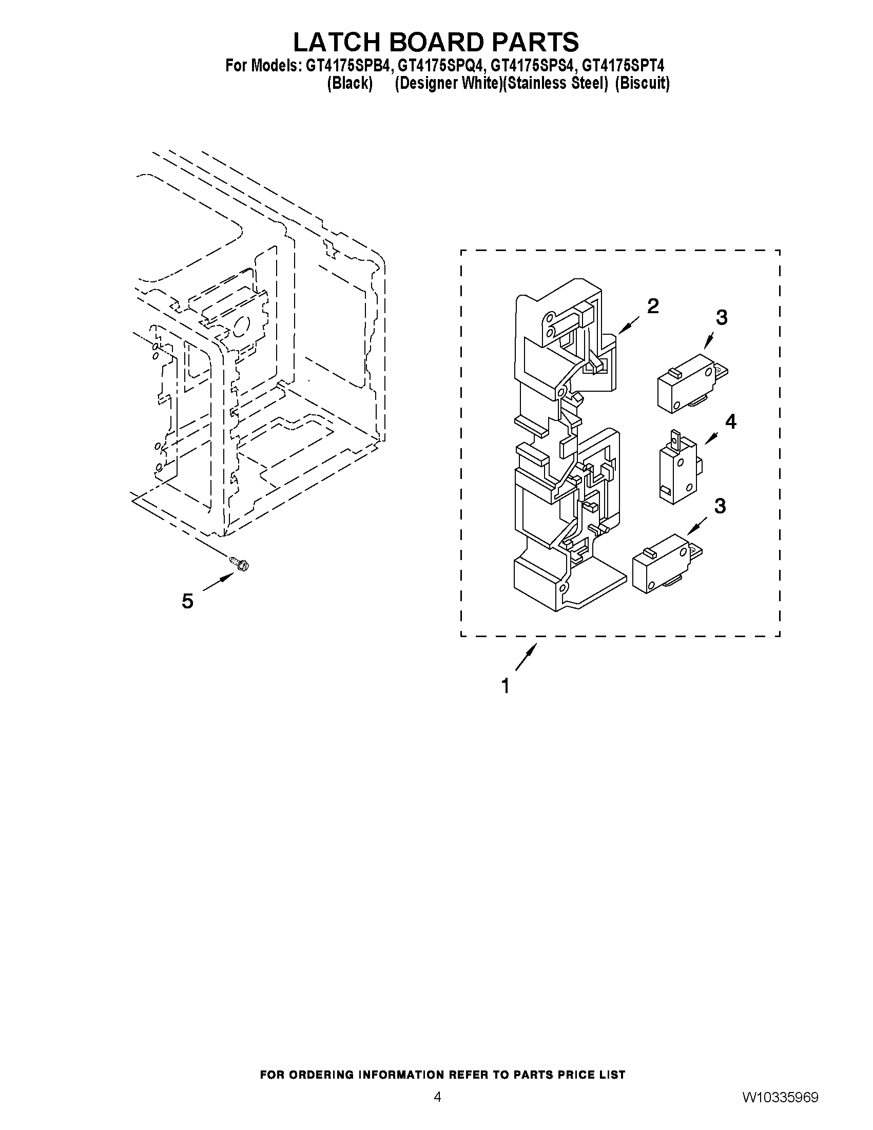 04 - LATCH BOARD PARTS