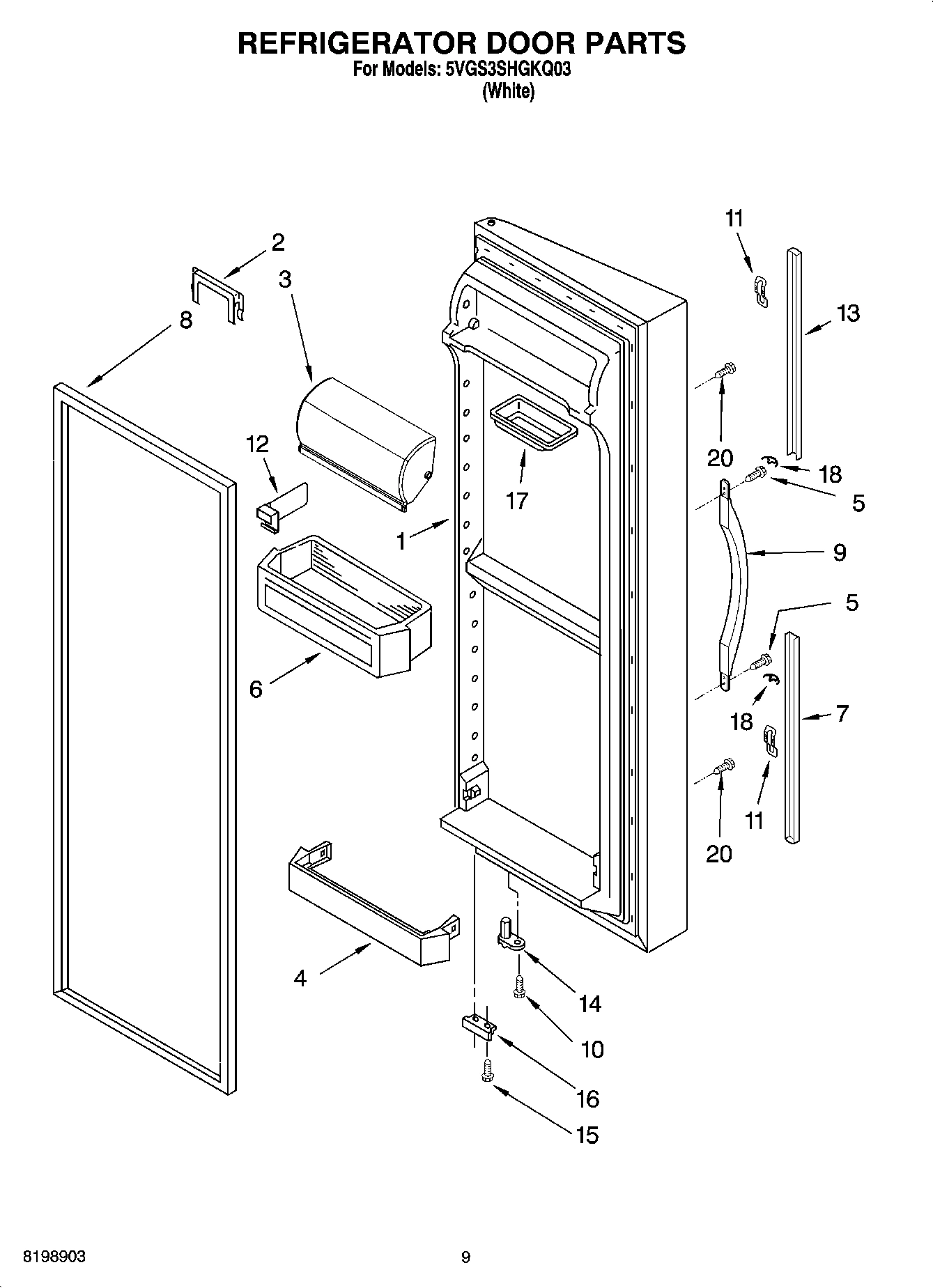 06 - REFRIGERATOR DOOR PARTS