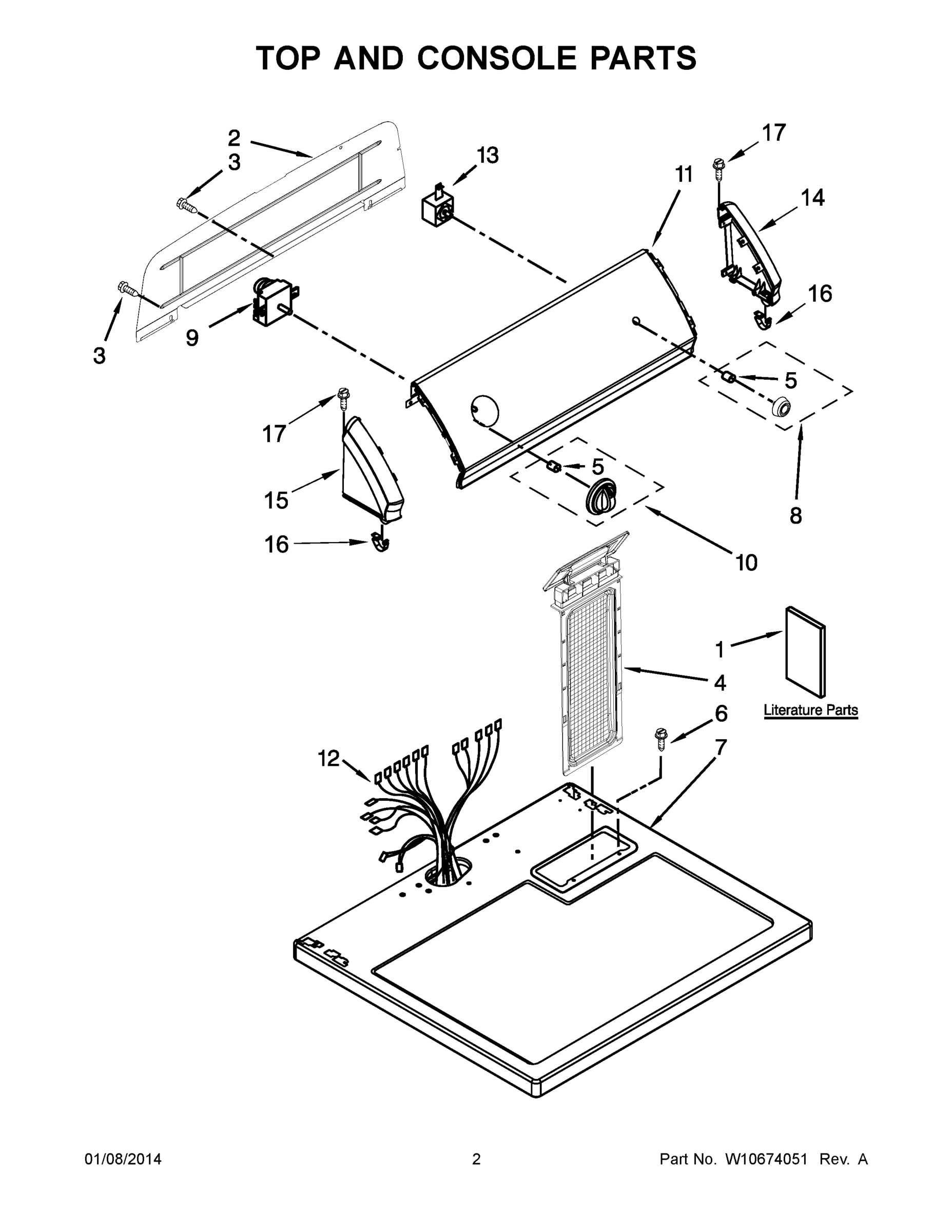 02 - TOP AND CONSOLE PARTS