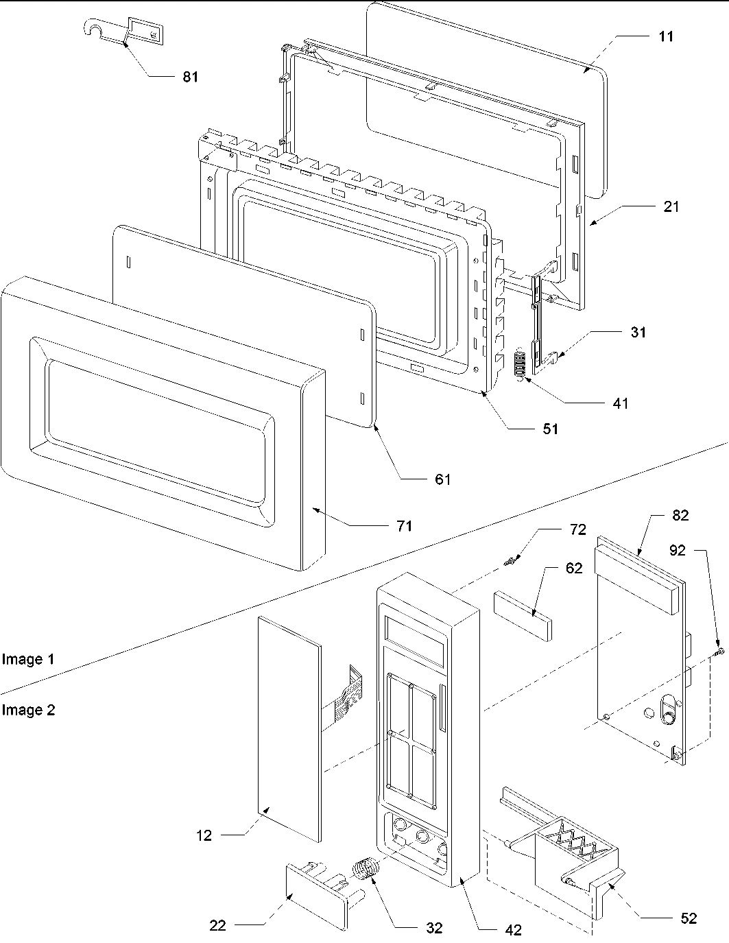01 - Door & Control Panel Parts