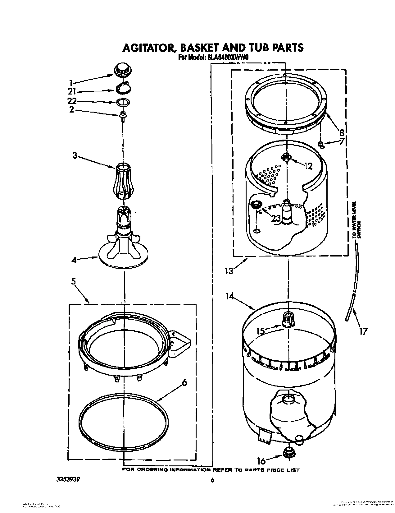04 - AGITATOR, BASKET AND TUB
