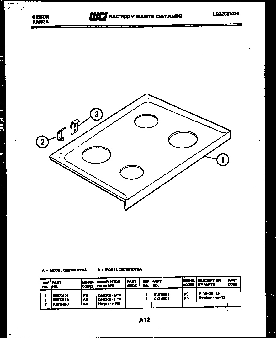 05 - COOKTOP PARTS