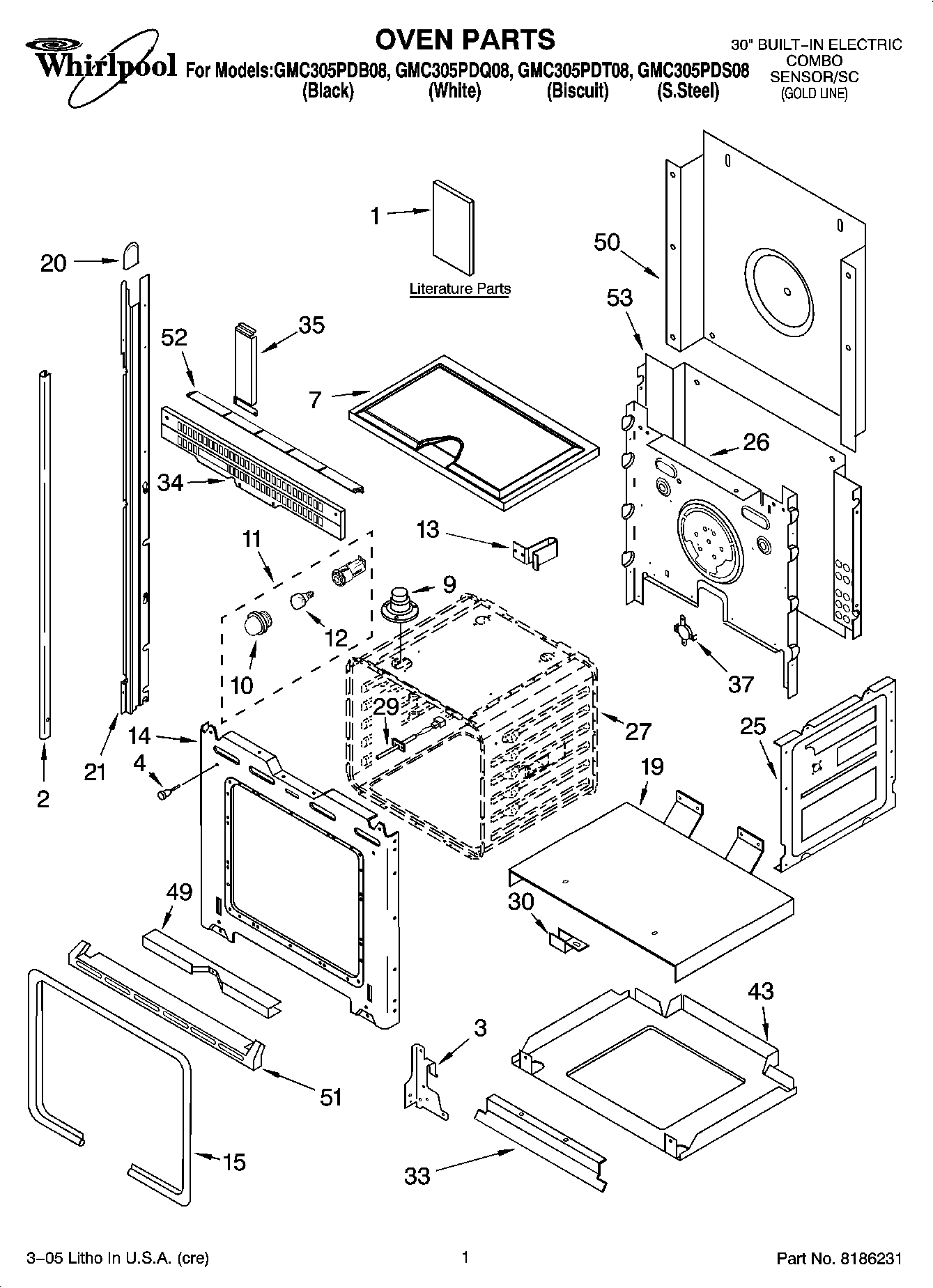 01 - OVEN PARTS