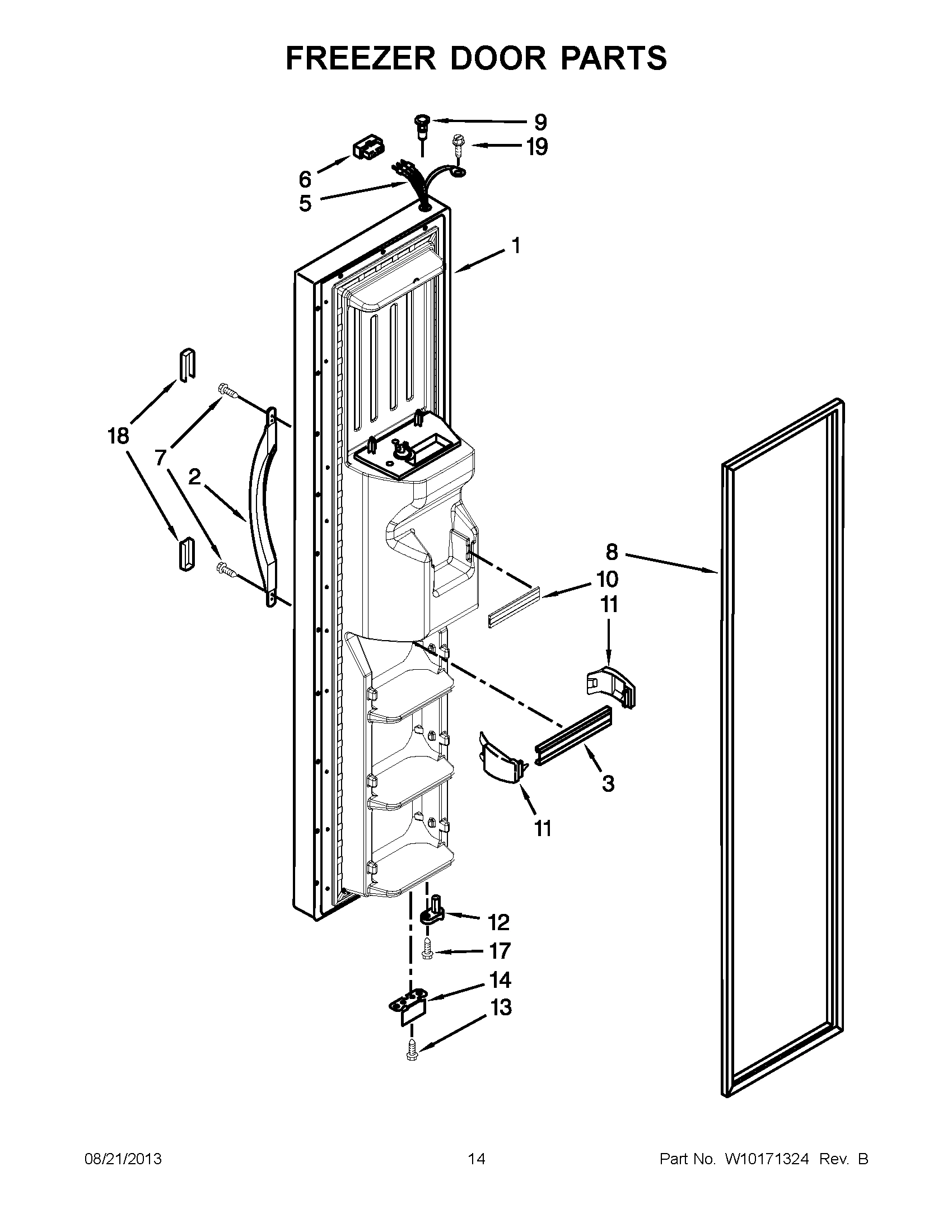 08 - FREEZER DOOR PARTS