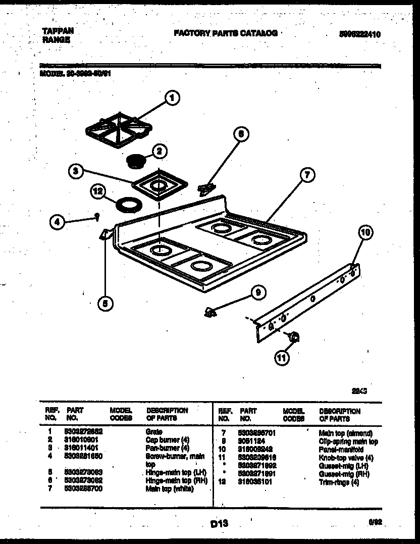 03 - COOKTOP PARTS
