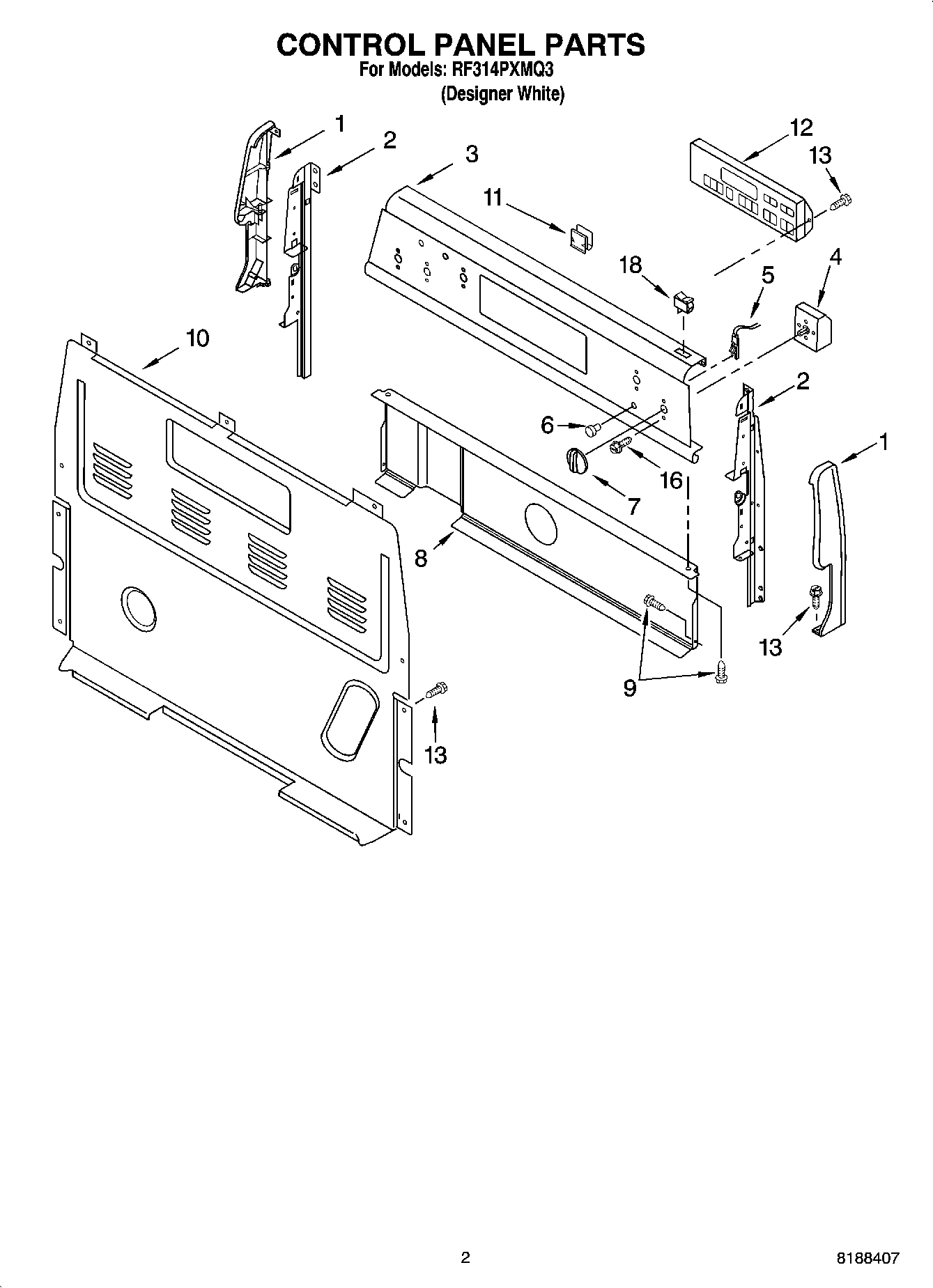 02 - CONTROL PANEL PARTS