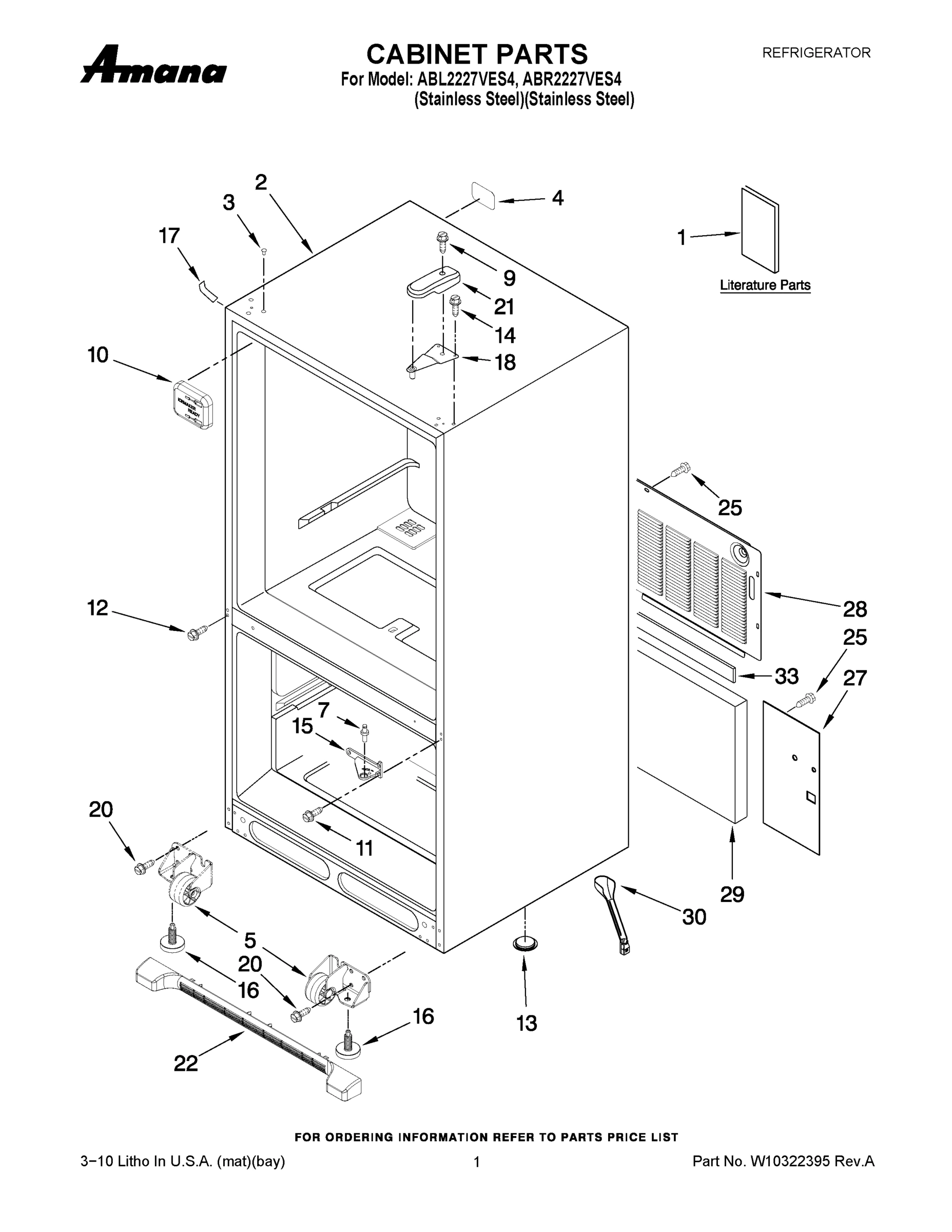 01 - CABINET PARTS