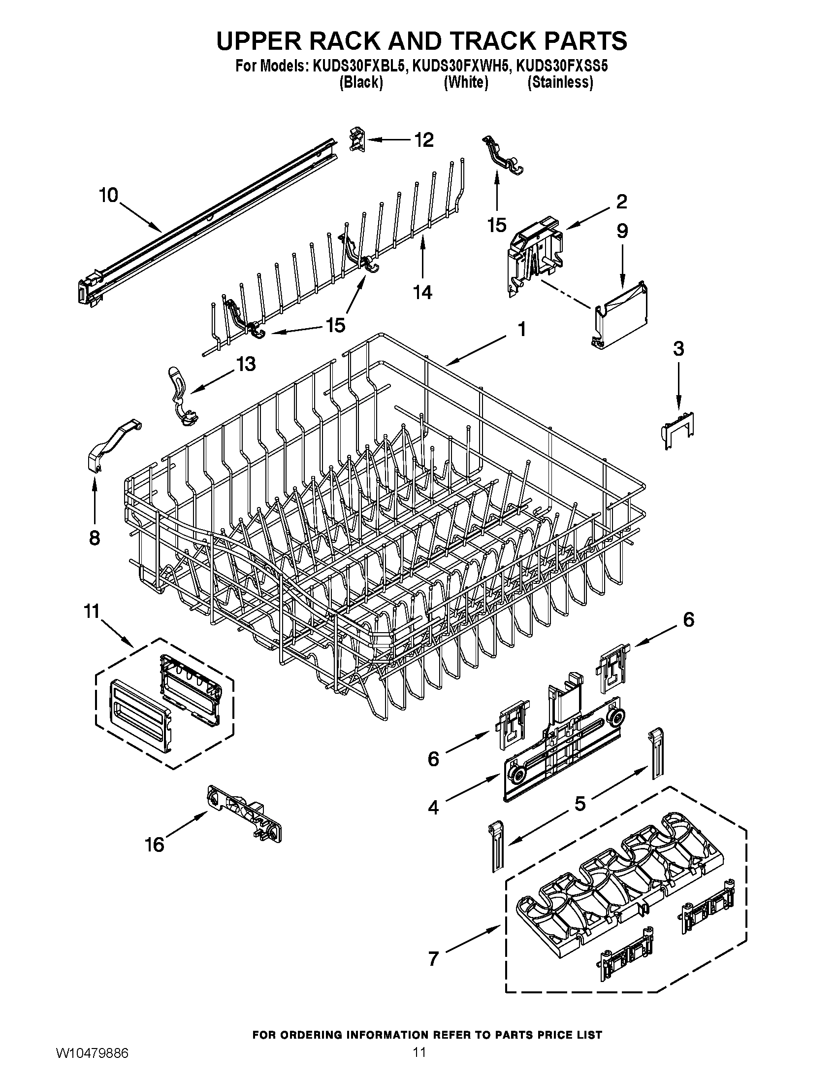 09 - UPPER RACK AND TRACK PARTS